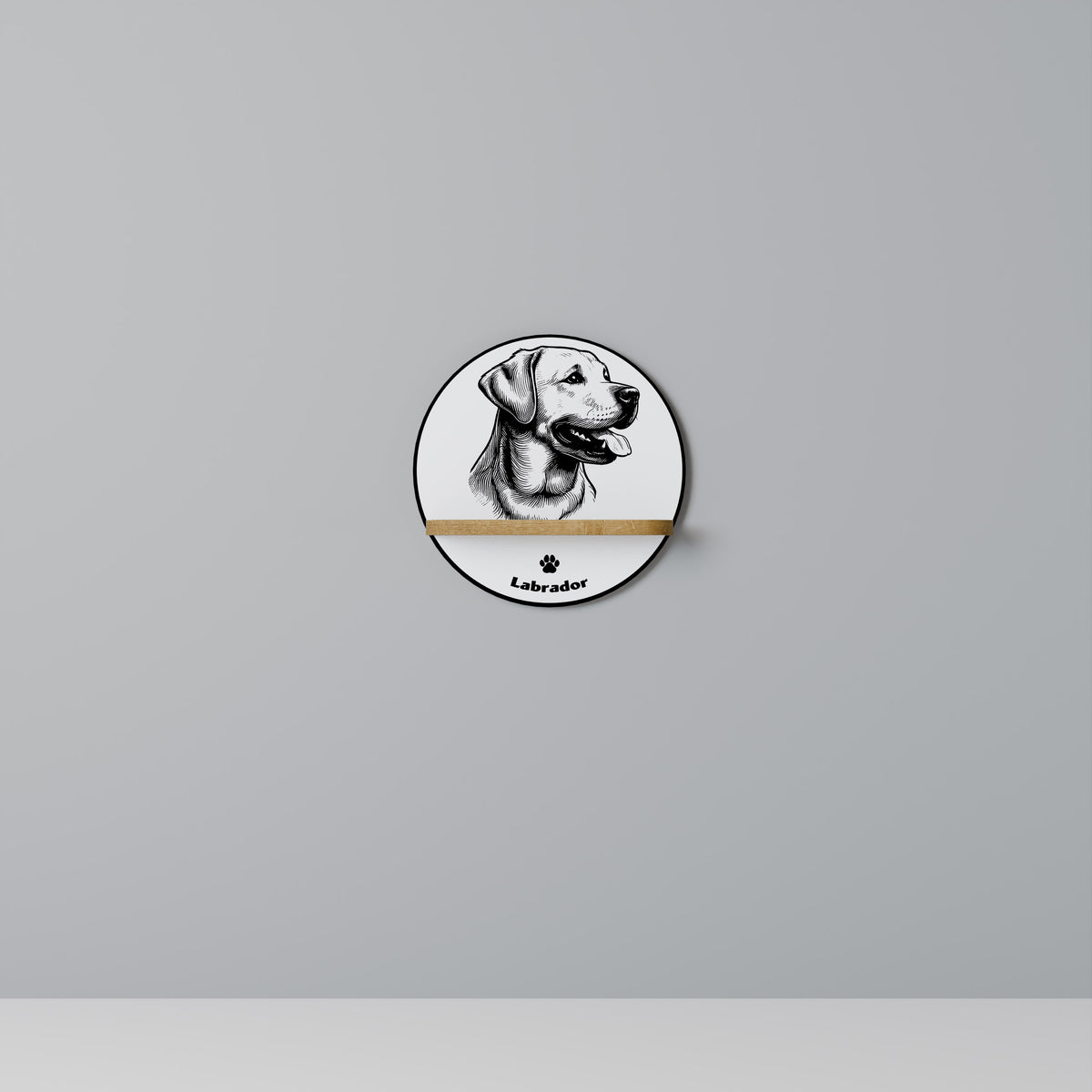 LABRADOR DOG Dekoratives Wandregal