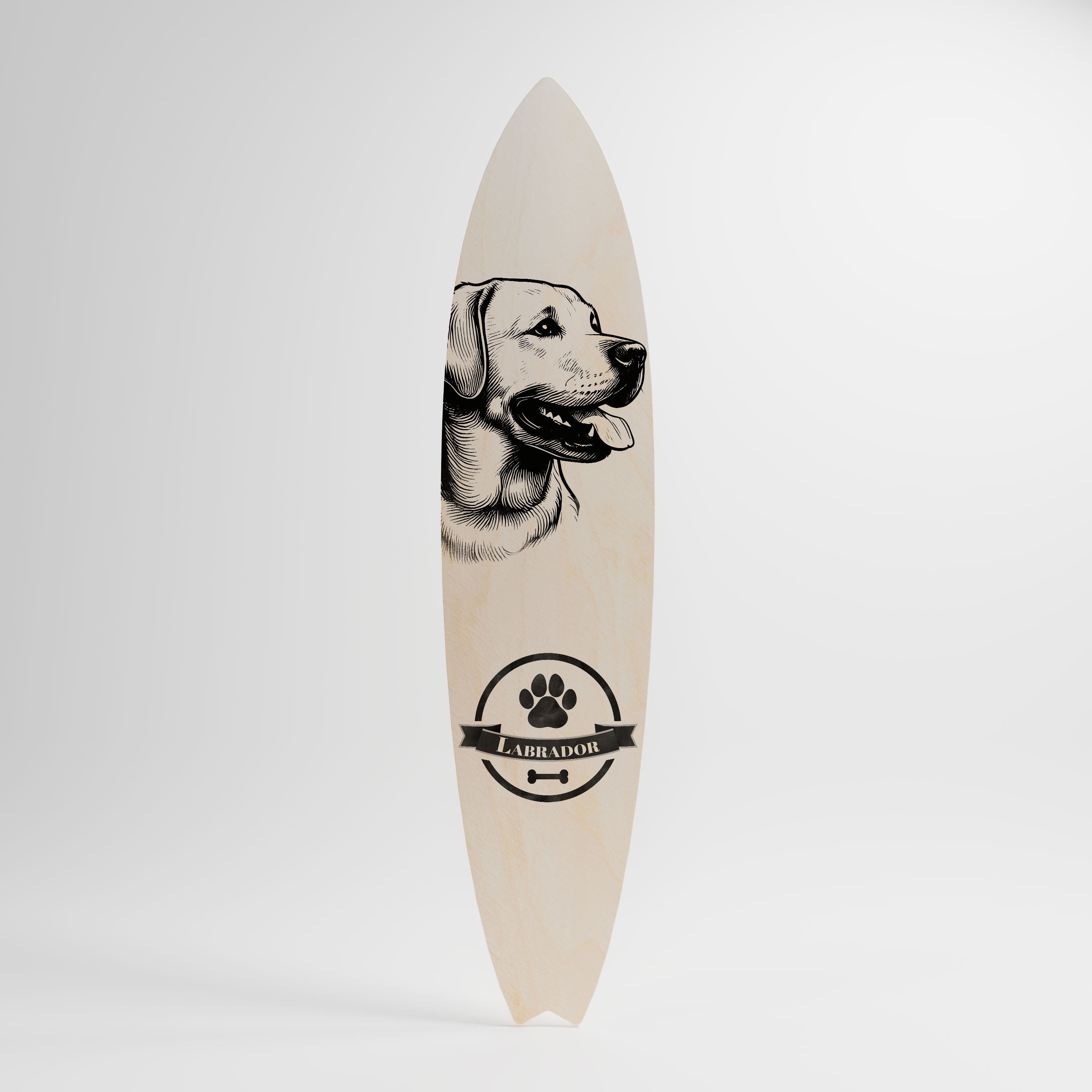 LABRADOR DOG Deko-Surfboard