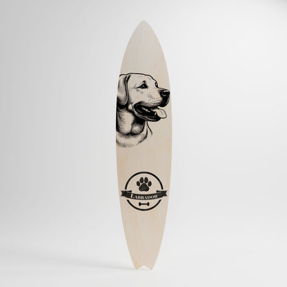 LABRADOR DOG Deko-Surfboard