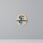 MYTHOLOGICAL CREATURES Ovales Kunstregal in Schwarz