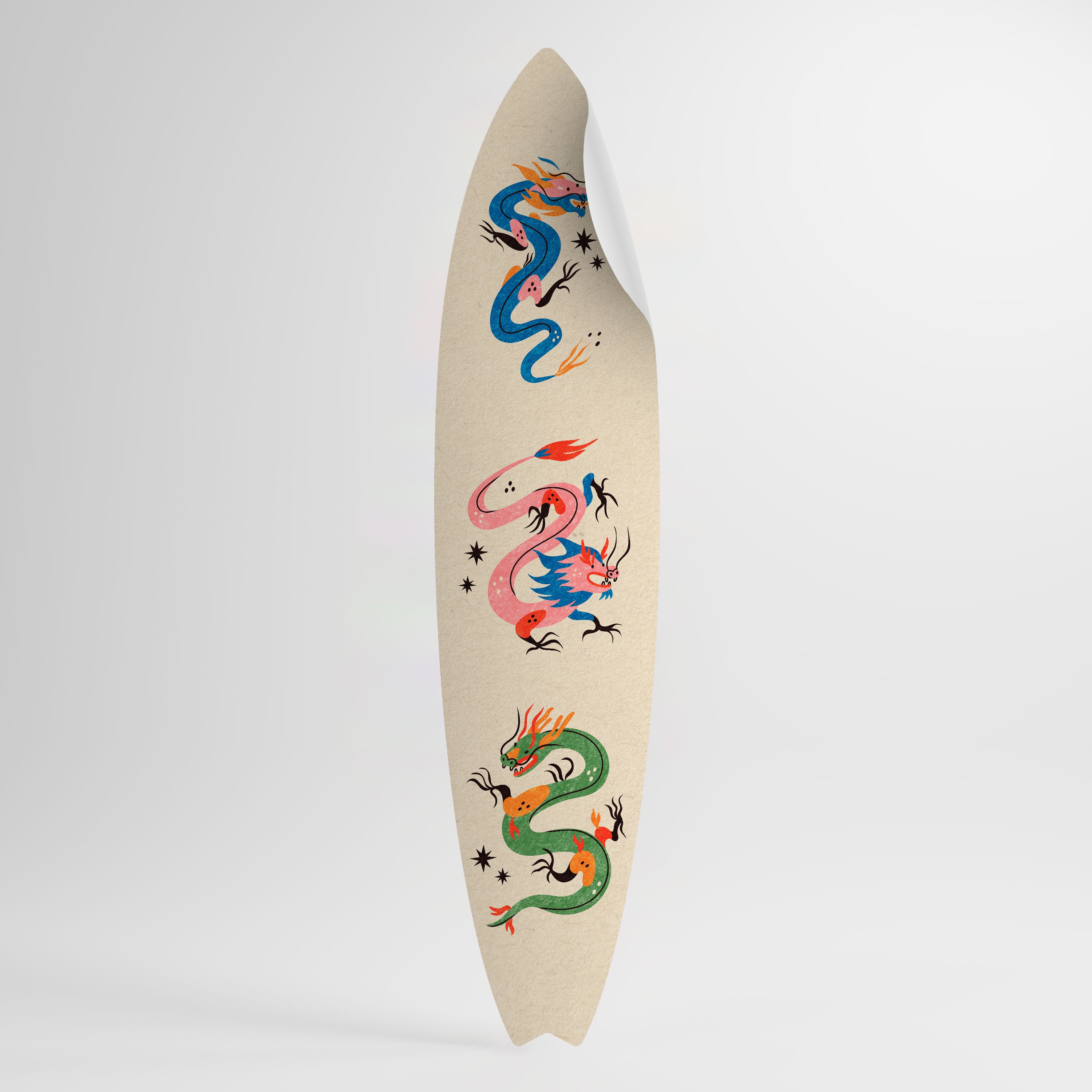 MYTHOLOGICAL CREATURES Surfboard-Wandsticker