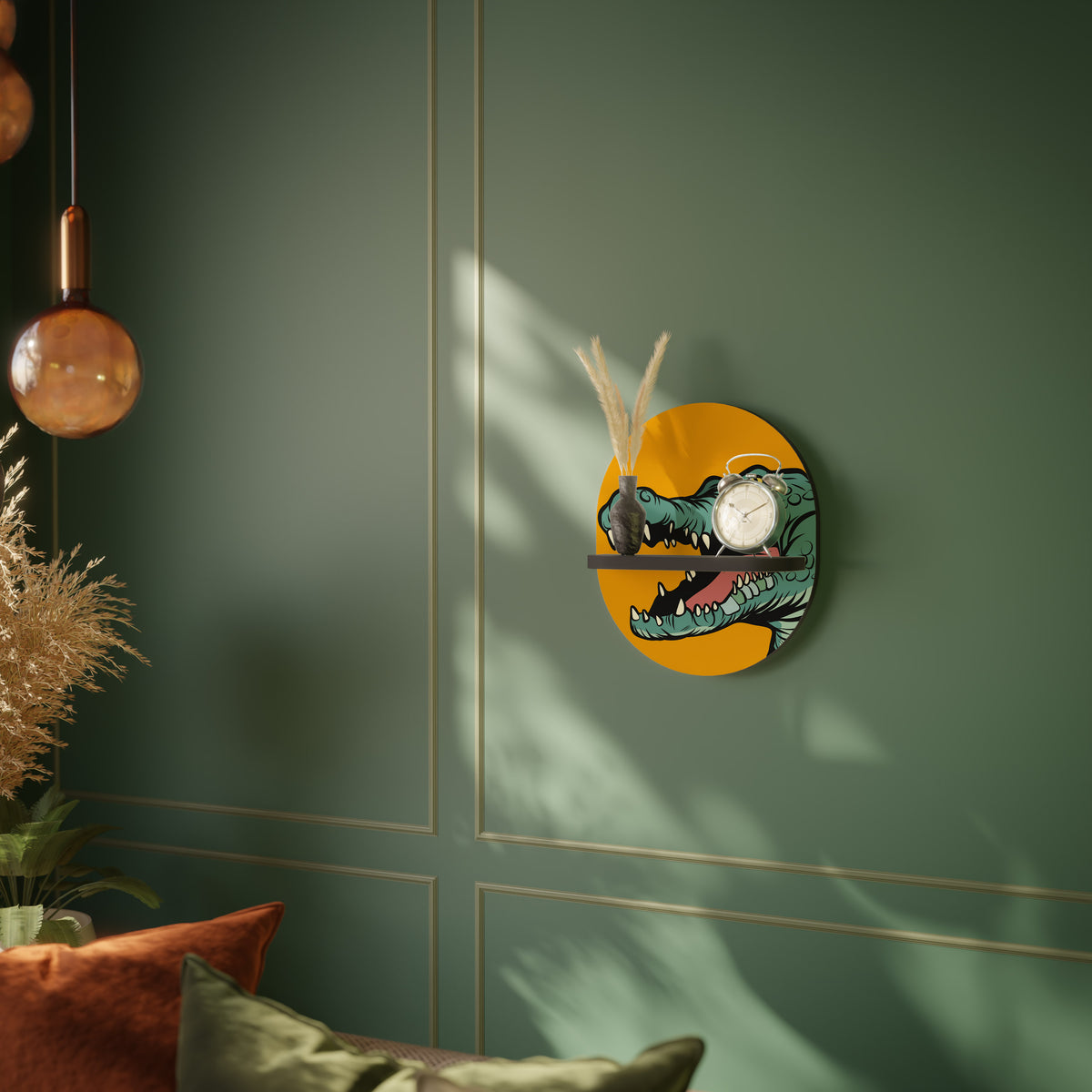 THREATENING GREETING Dekoratives Wandregal