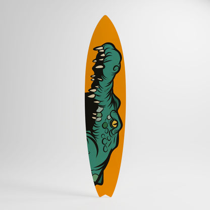 THREATENING GREETING Deko-Surfboard