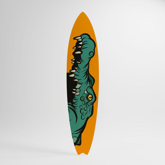 THREATENING GREETING Deko-Surfboard