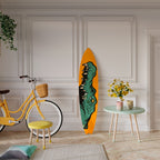 THREATENING GREETING Deko-Surfboard