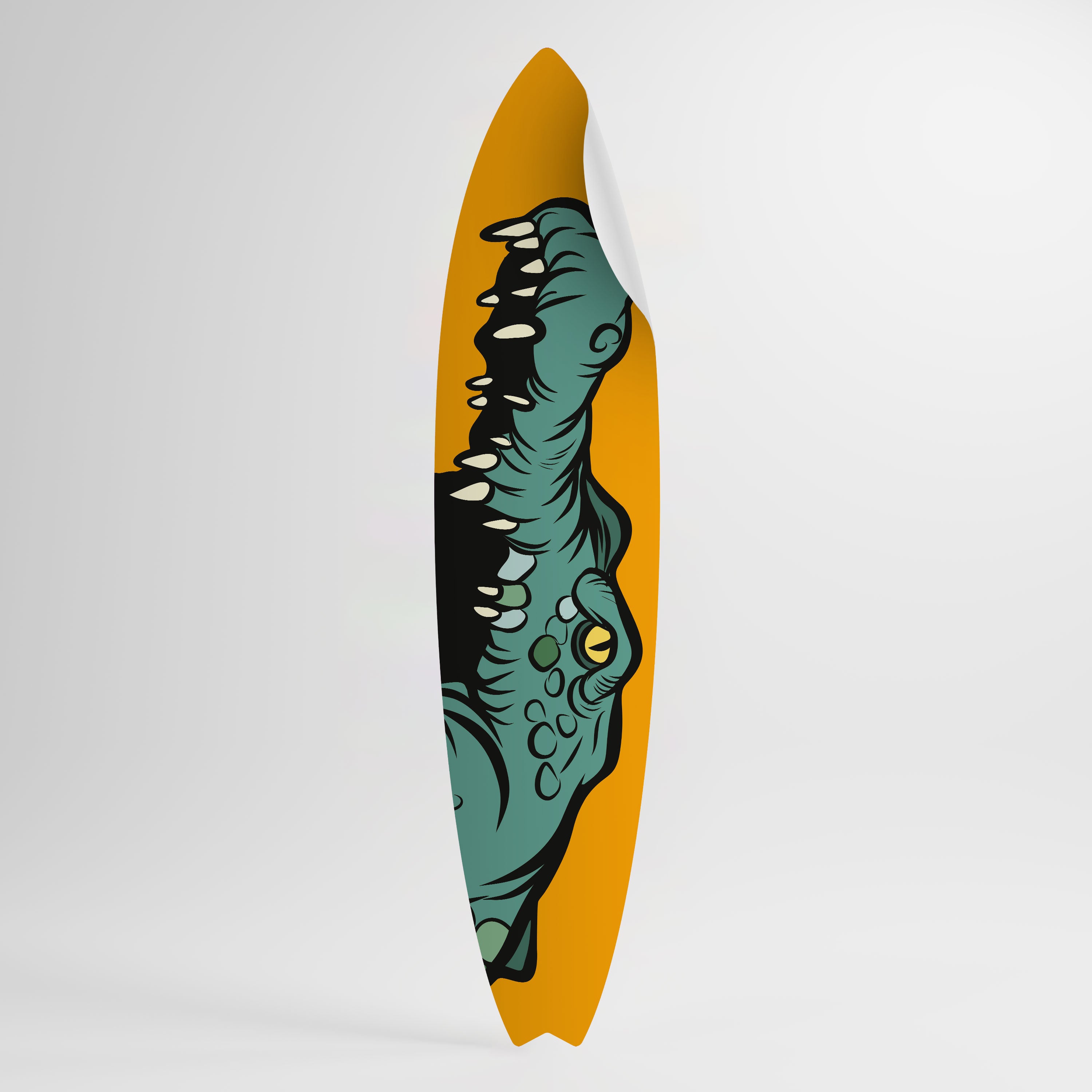 THREATENING GREETING Surfboard-Wandsticker