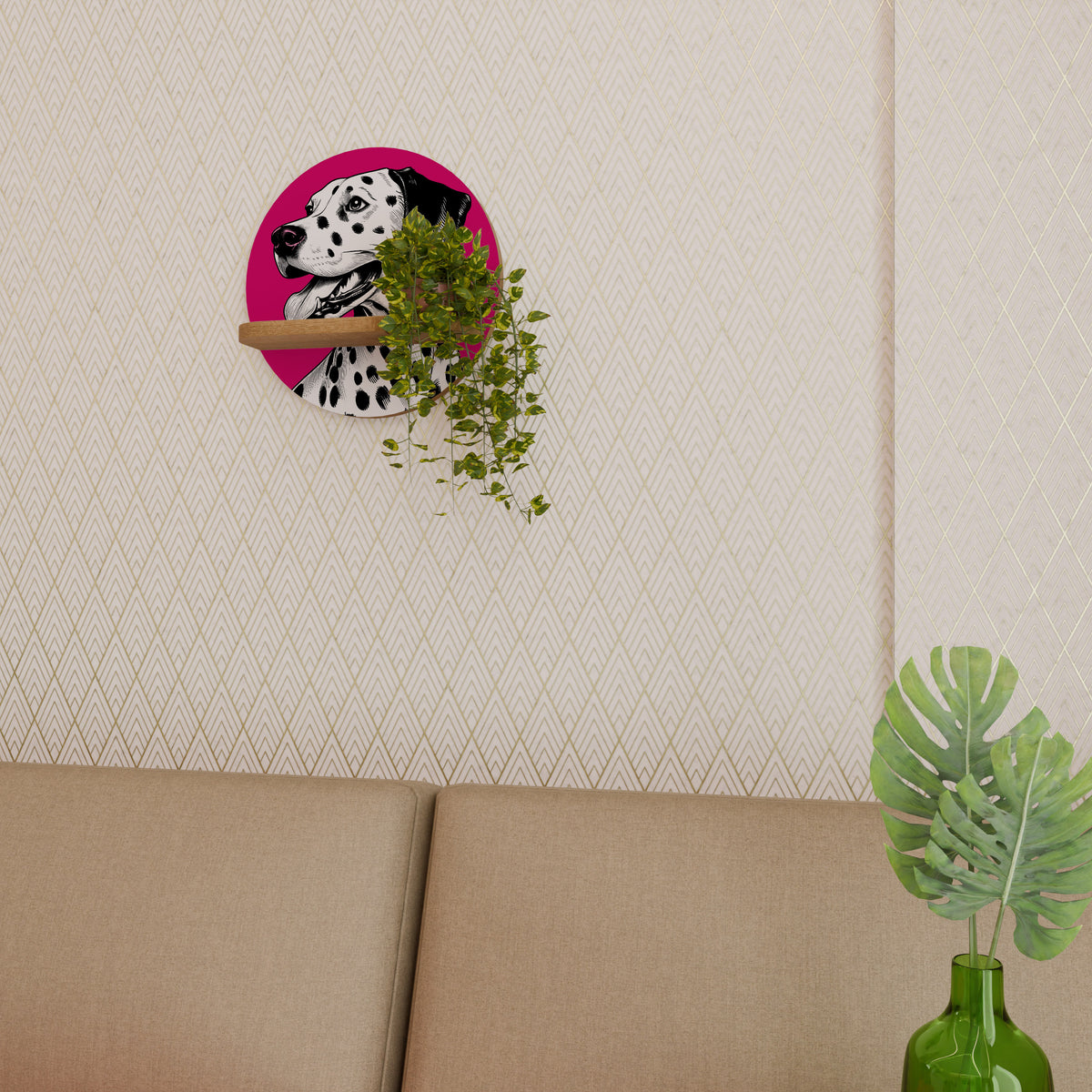 DALMATIAN SMILE Dekoratives Wandregal