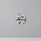 HAPPY HENS Ovales Kunstregal in Schwarz