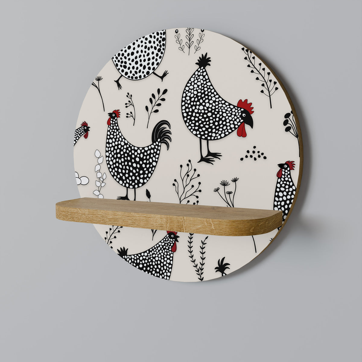 HAPPY HENS Dekoratives Wandregal