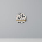 HAPPY HENS Rundes Kunstregal in Eiche-Optik