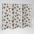 HAPPY HENS 6-Panel Room Divider