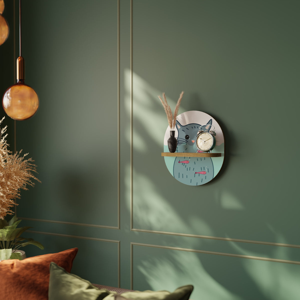 CAT SPLASH Dekoratives Wandregal