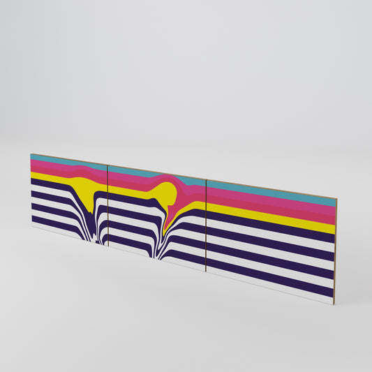 COLORFUL DIVERSION 3-teiliges TV-Lowboard Tür-Set