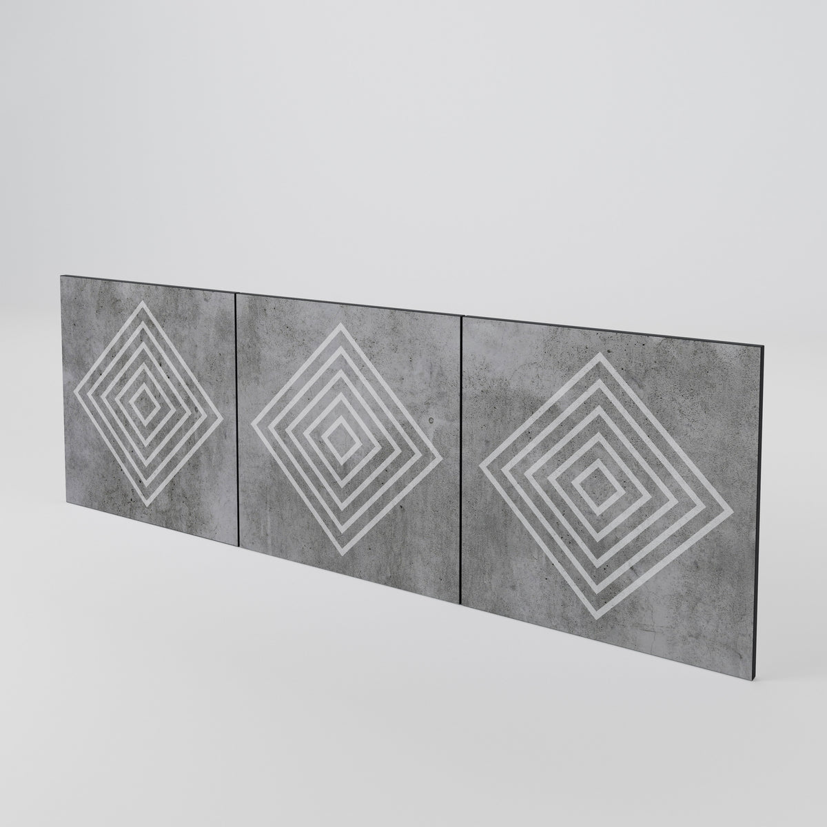 POLYGONAL ARTISTRY 3-Piece Sideboard Door Set
