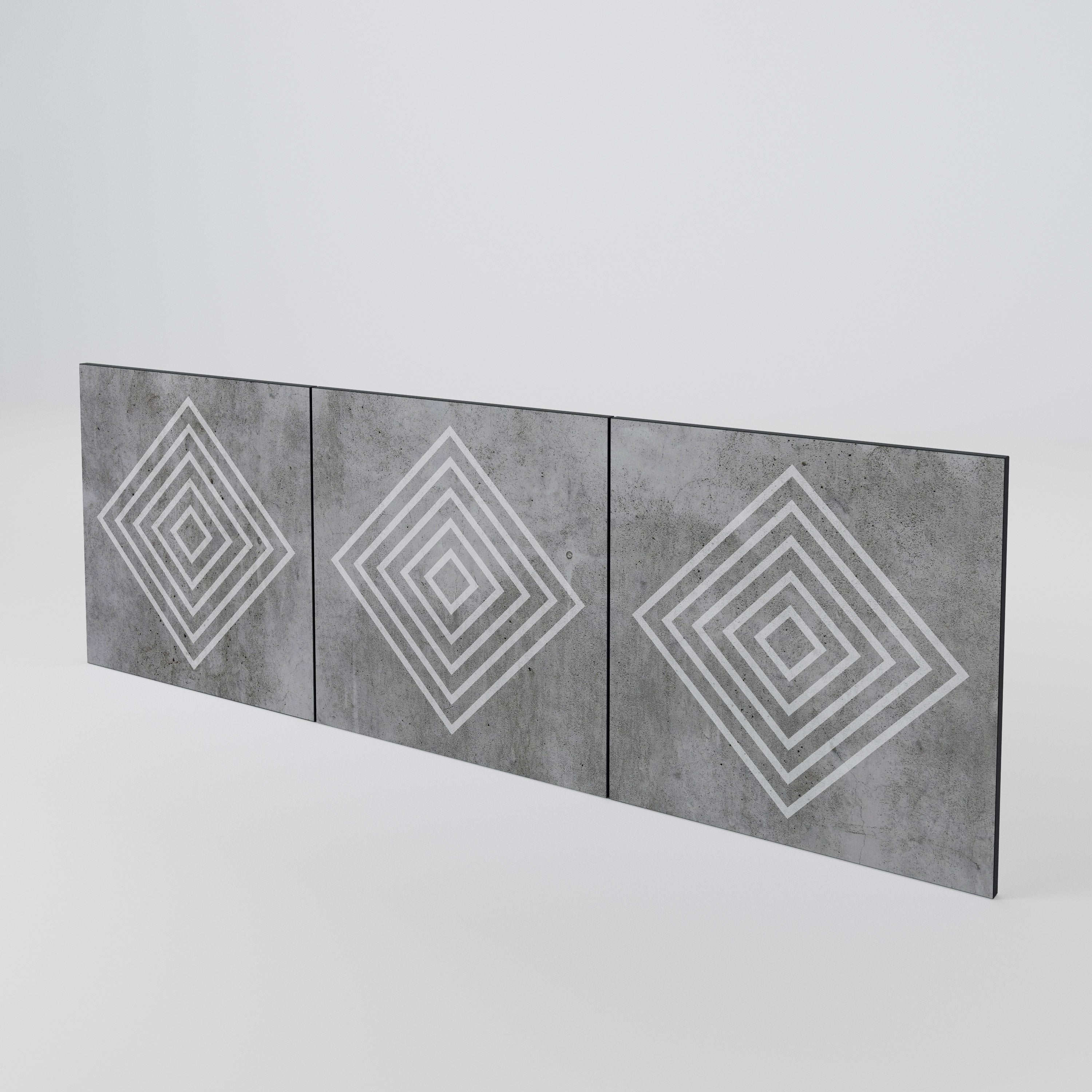 POLYGONAL ARTISTRY 3-Piece Sideboard Door Set