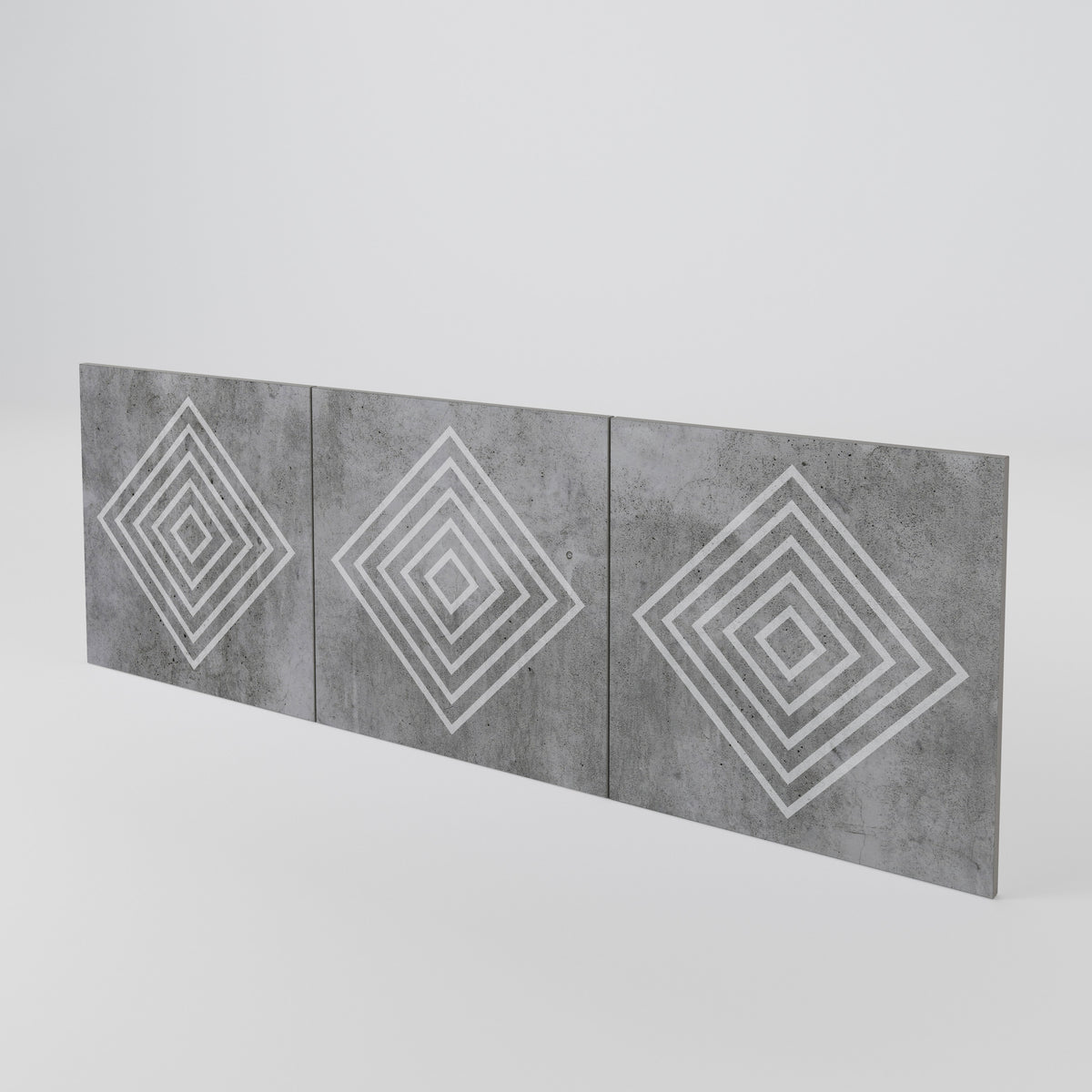 POLYGONAL ARTISTRY 3-Piece Sideboard Door Set