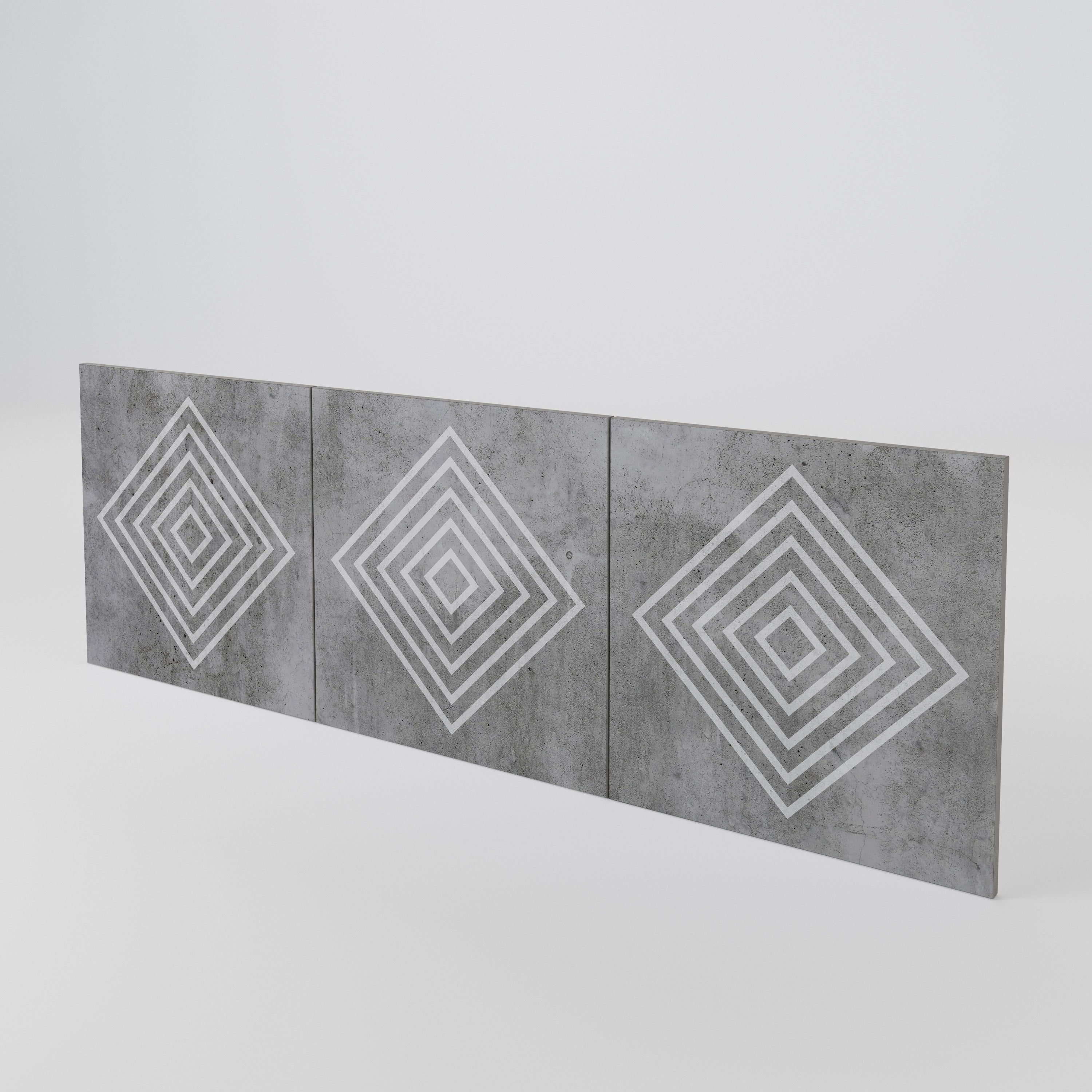 POLYGONAL ARTISTRY 3-Piece Sideboard Door Set