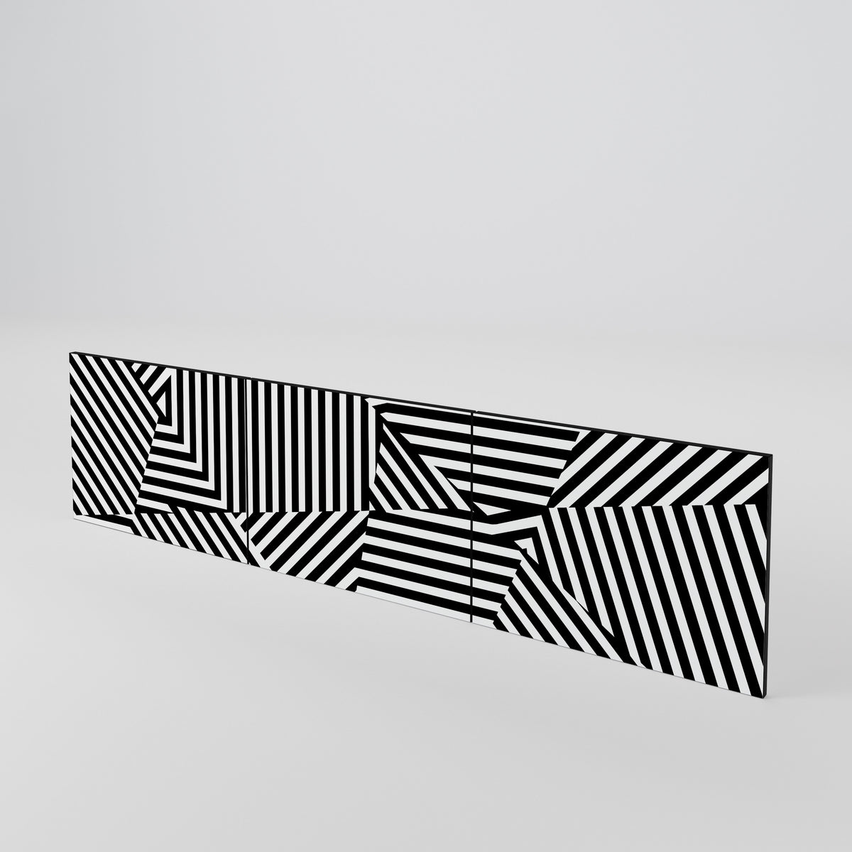 ILLUSIONARY LATTICE 3-teiliges TV-Lowboard Tür-Set