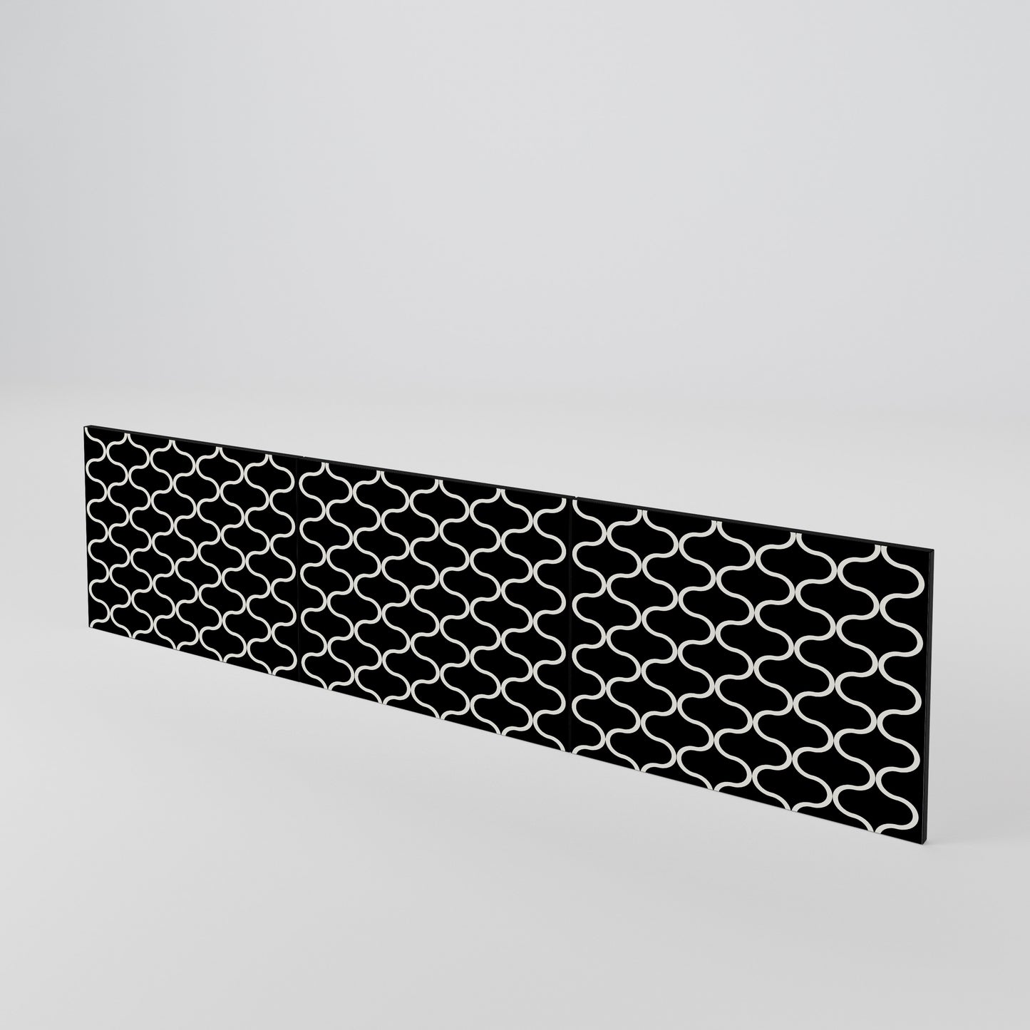 TESSELATED BLACKNESS 3-teiliges TV-Lowboard Tür-Set