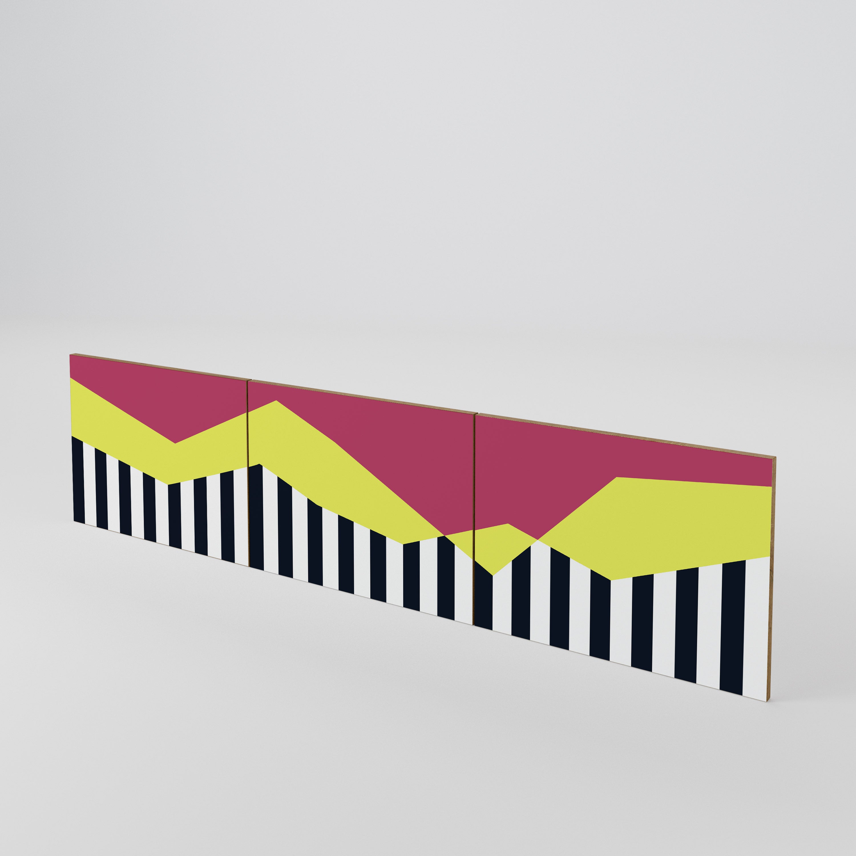 PIANO FANTASY 3-teiliges TV-Lowboard Tür-Set