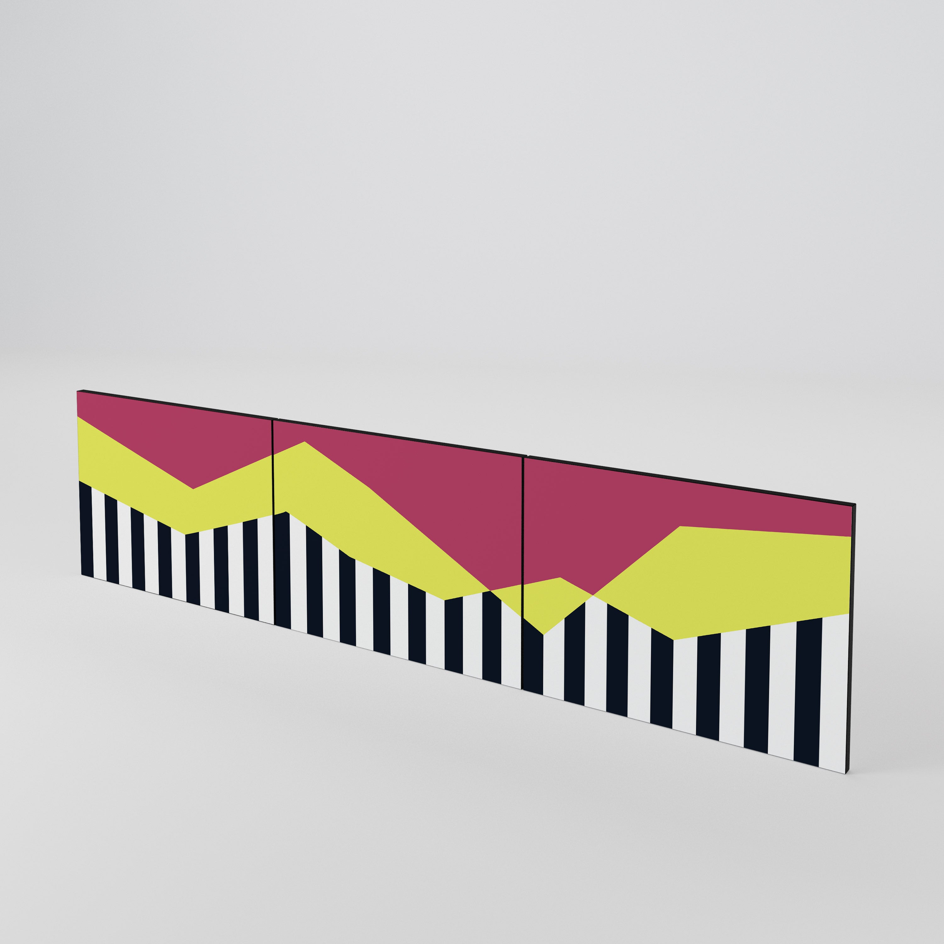 PIANO FANTASY 3-teiliges TV-Lowboard Tür-Set