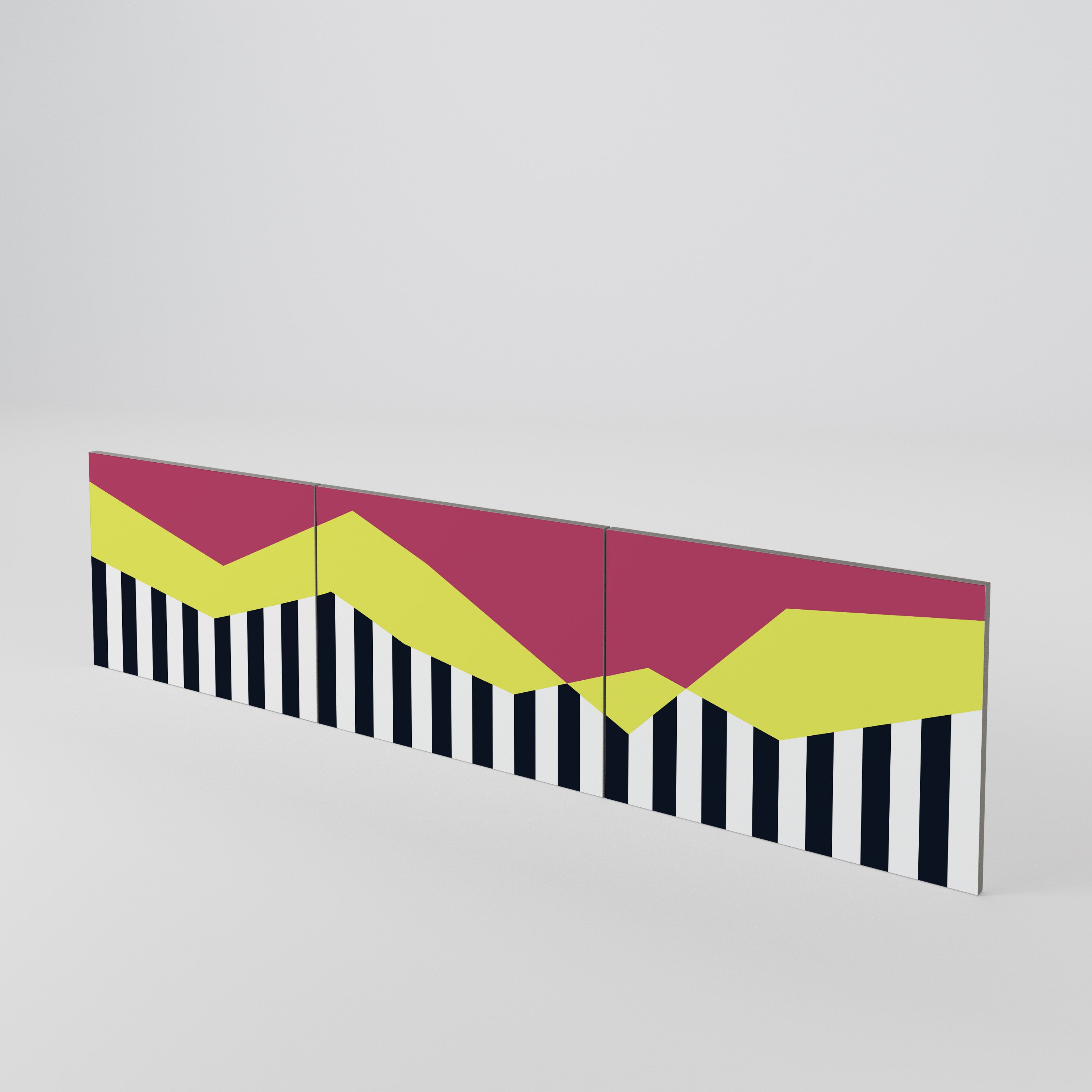 PIANO FANTASY 3-teiliges TV-Lowboard Tür-Set