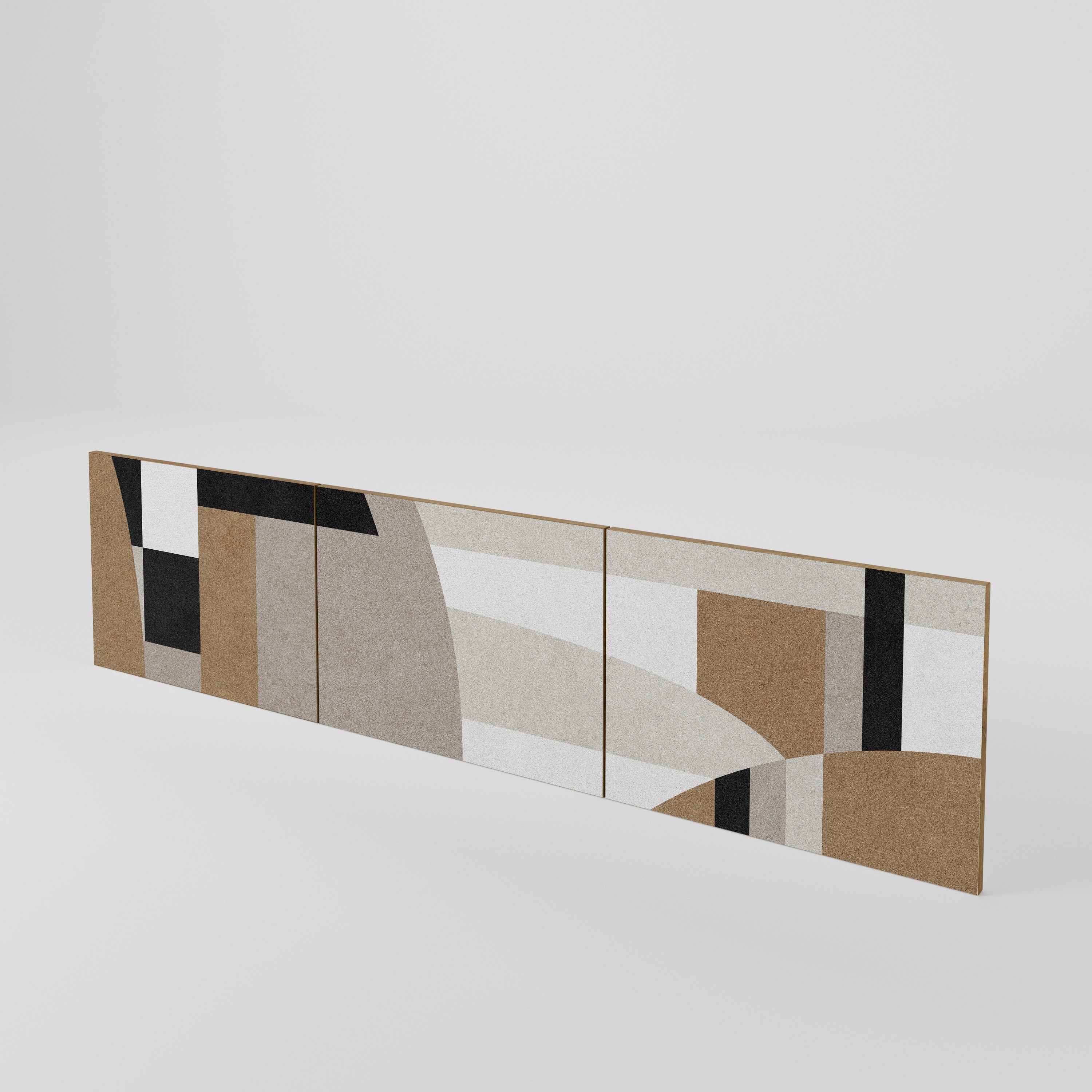 DELICATE MEMENTO 3-teiliges TV-Lowboard Tür-Set