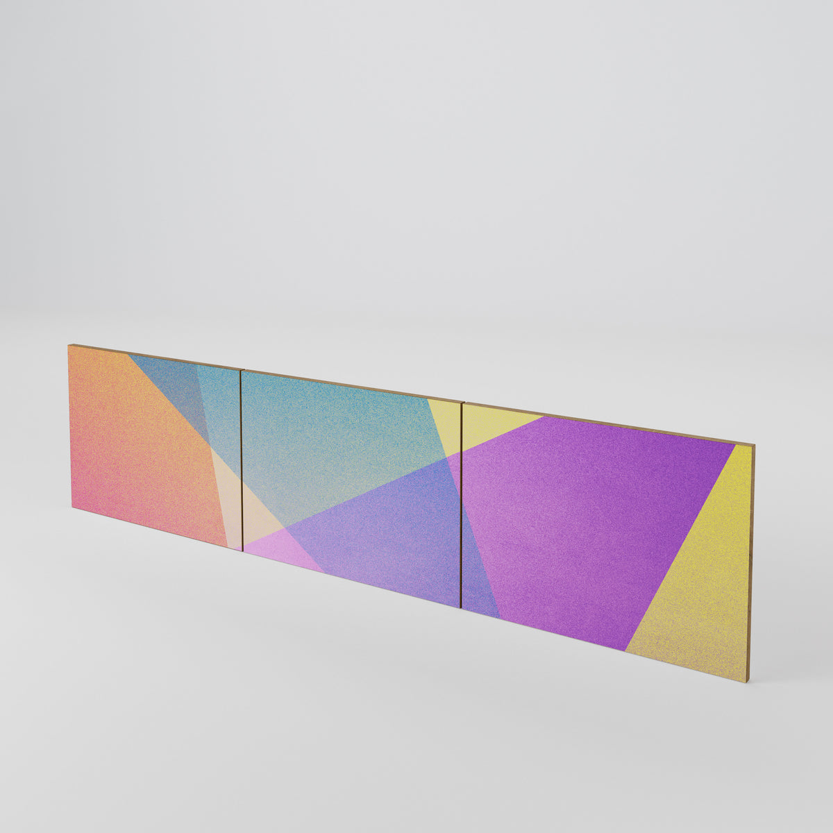 BRIGHT GEOMETRY 3-teiliges TV-Lowboard Tür-Set