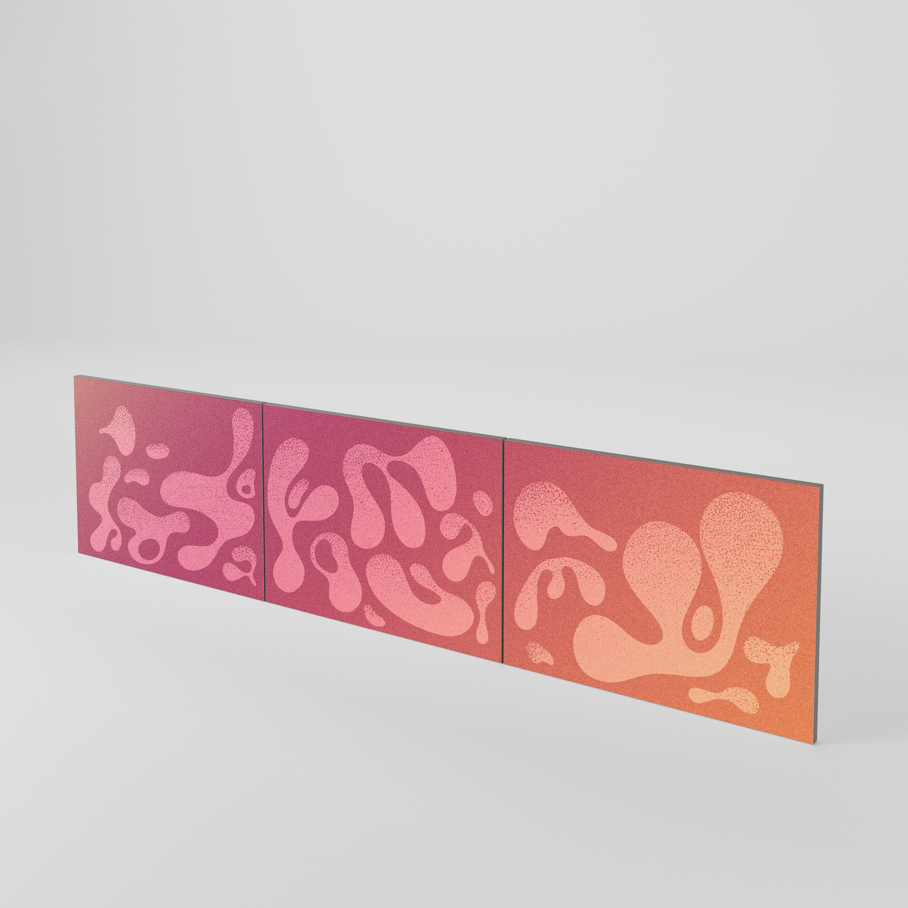 IRREGULAR PINK 3-teiliges TV-Lowboard Tür-Set