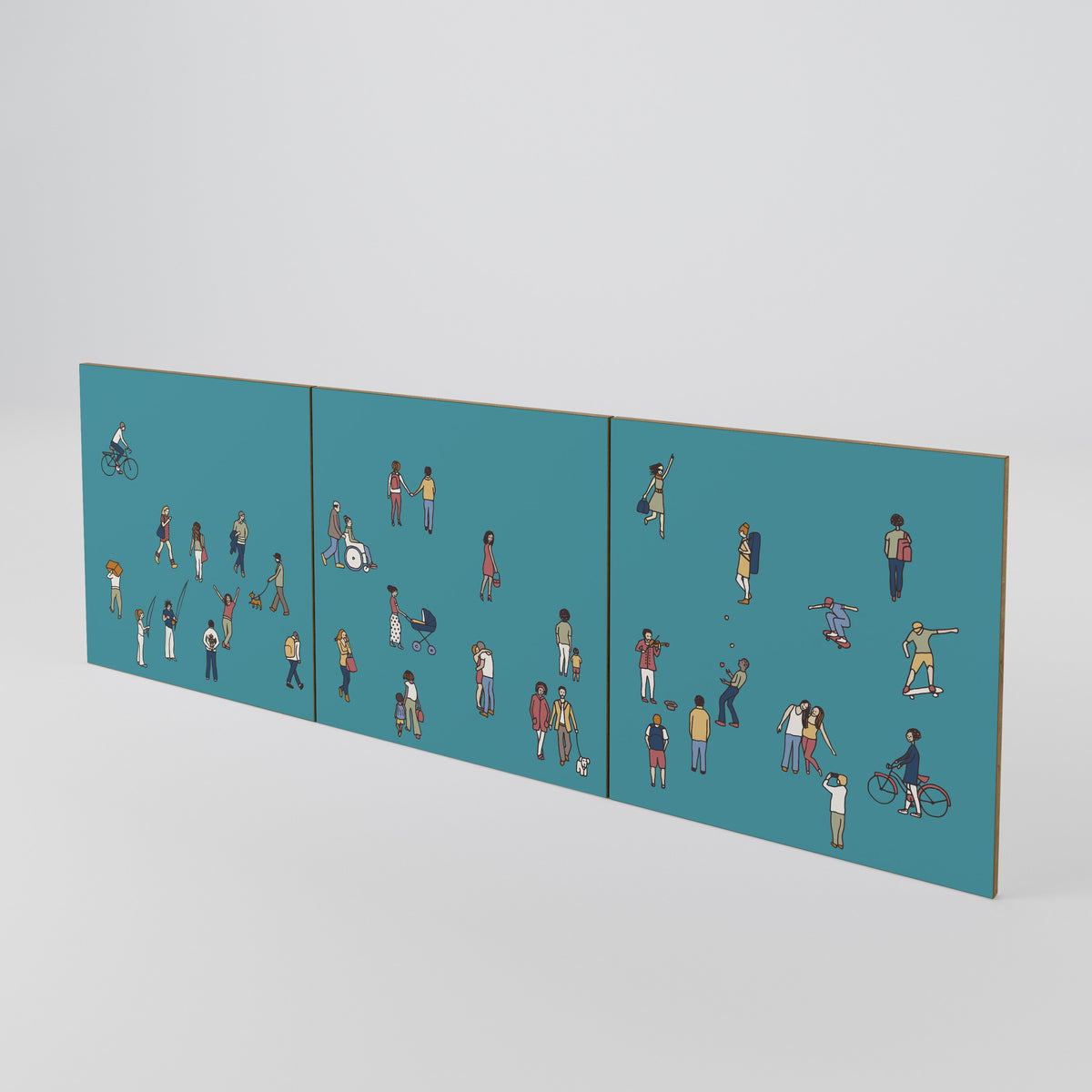 COLLECTIVE STREAM 3-Piece Sideboard Door Set