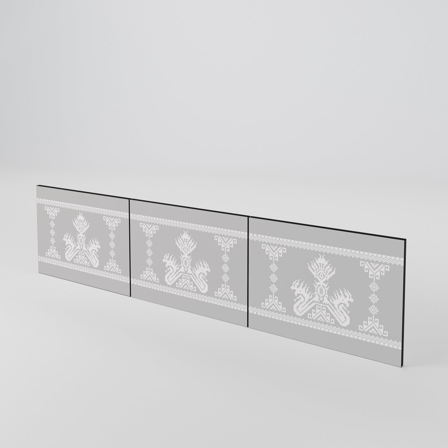 THAI GRAY 3-teiliges TV-Lowboard Tür-Set