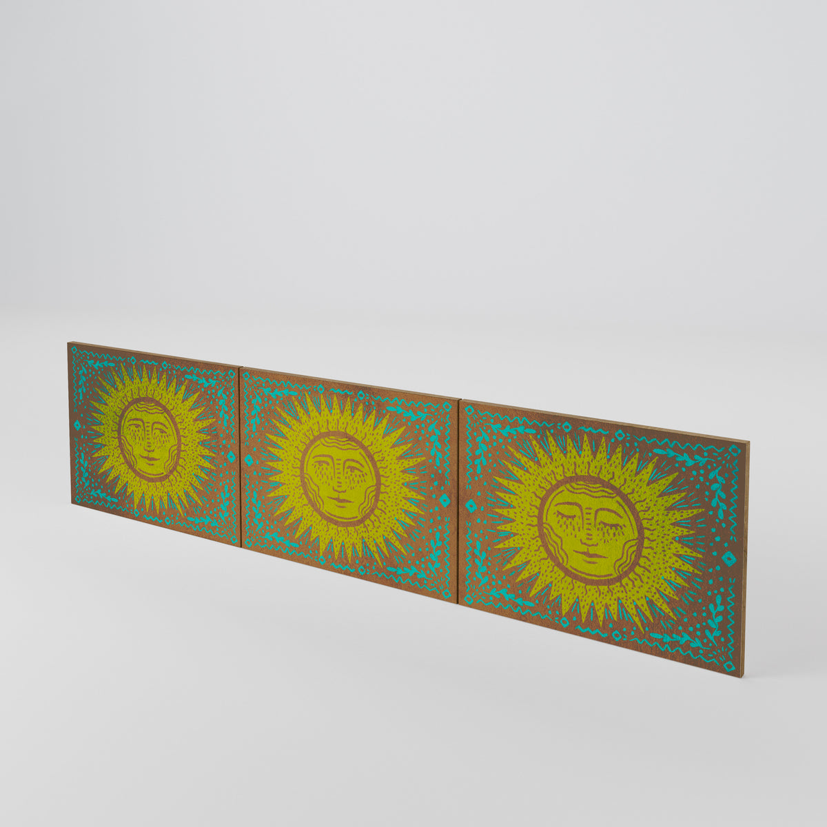 SUNSHINE EULOGY 3-teiliges TV-Lowboard Tür-Set