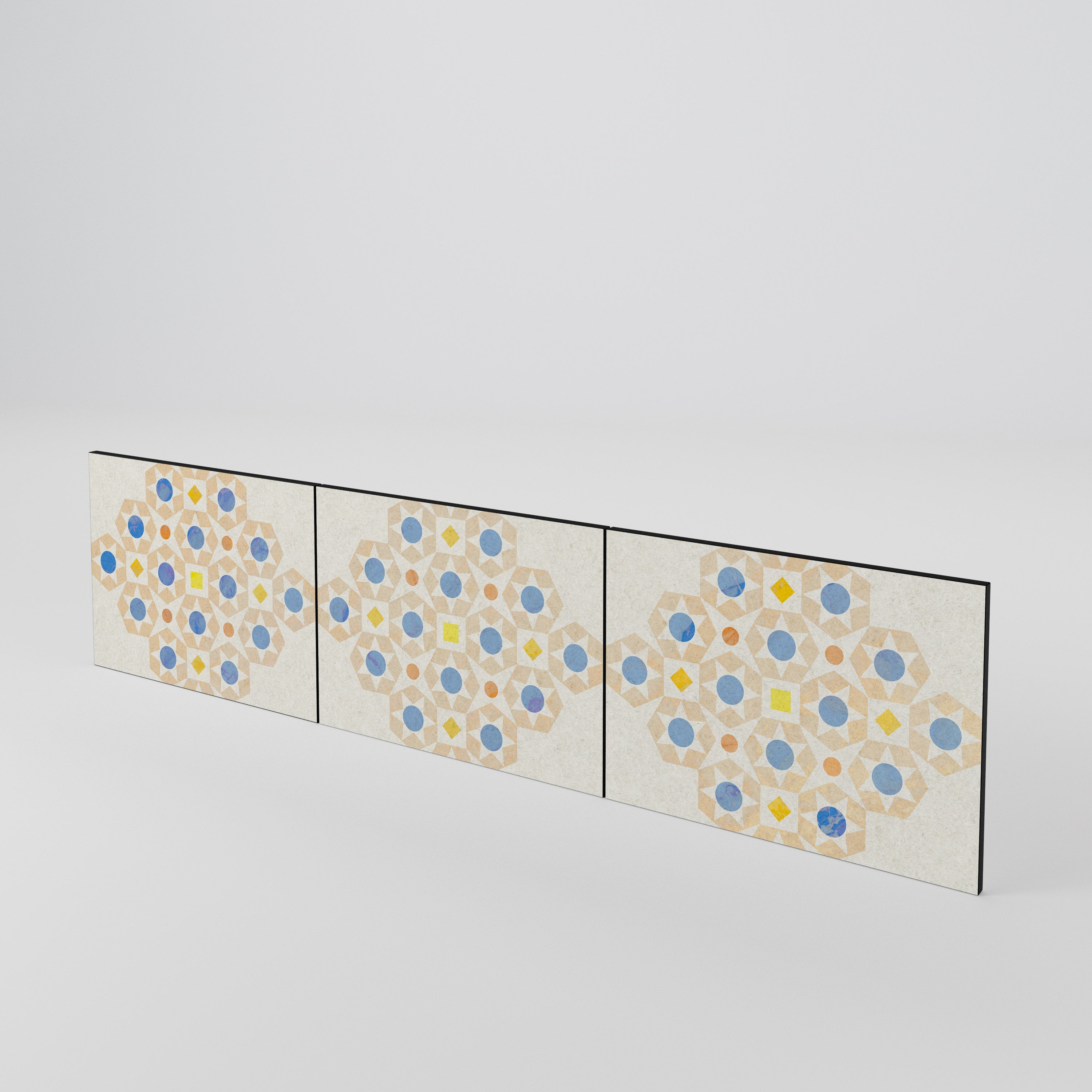 PATTERNED PRISM 3-Piece TV Cabinet Door Set