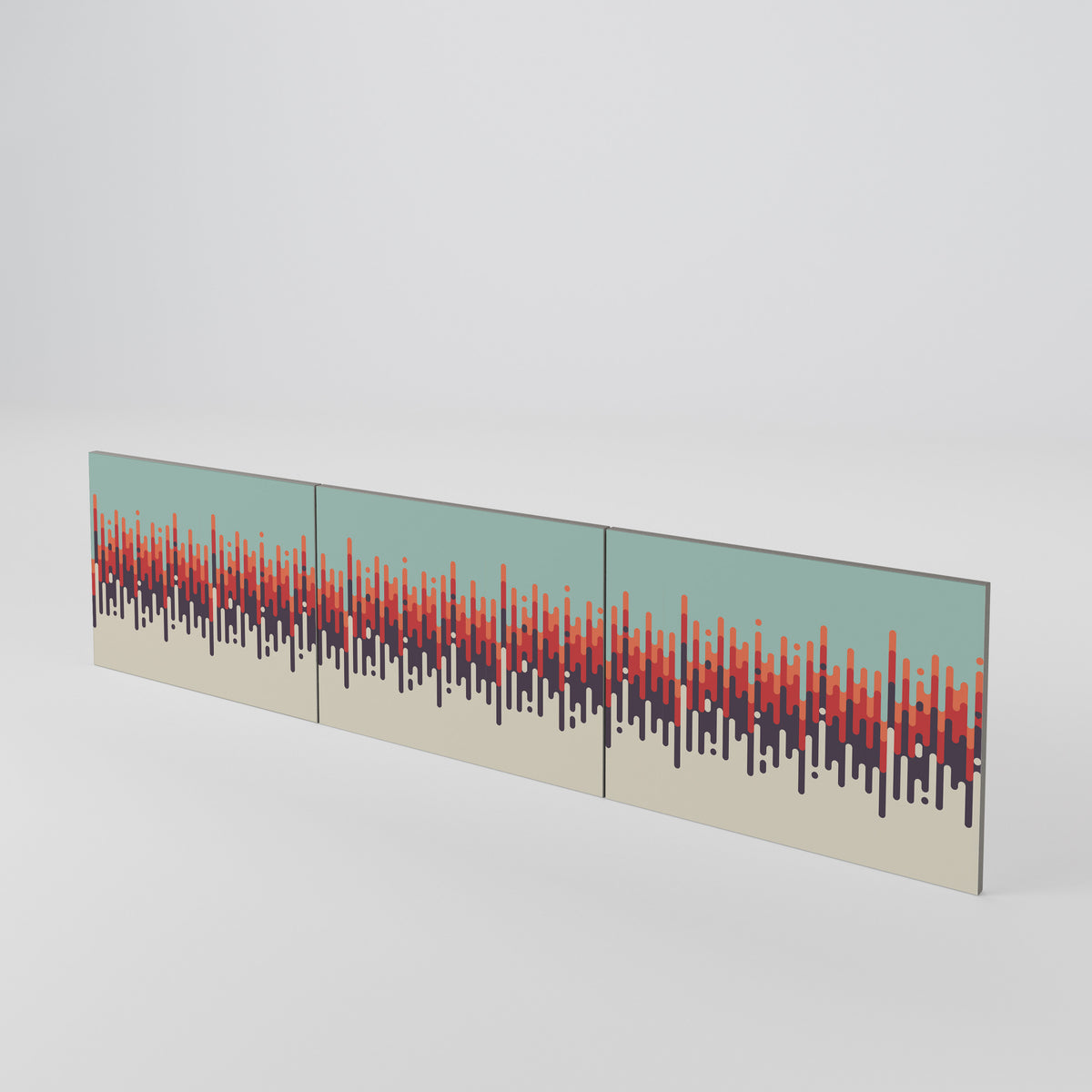 CHROMA CONTOURS 3-teiliges TV-Lowboard Tür-Set