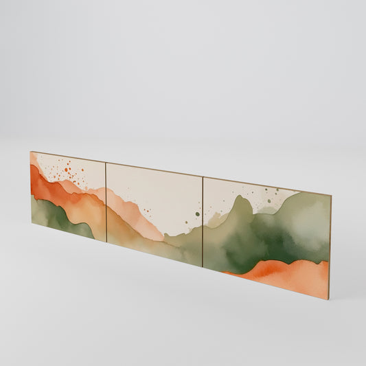 WATERCOLOUR PEAKS 3-teiliges TV-Lowboard Tür-Set