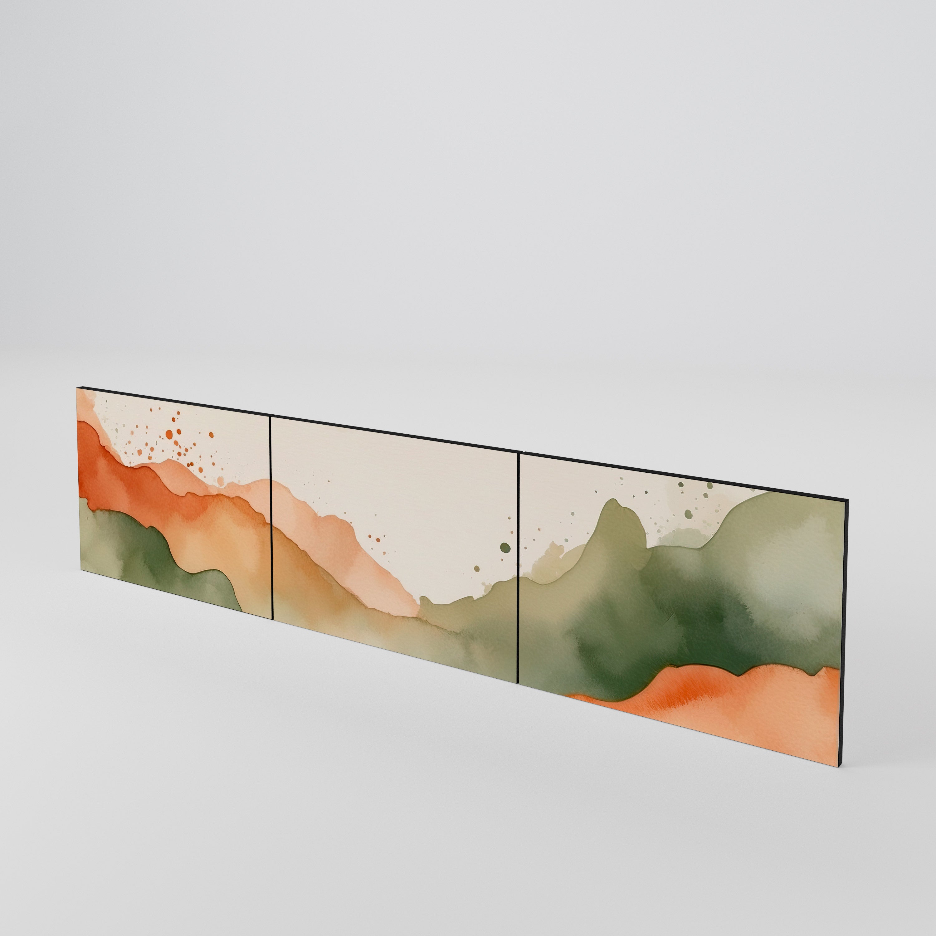 WATERCOLOUR PEAKS 3-Piece TV Cabinet Door Set