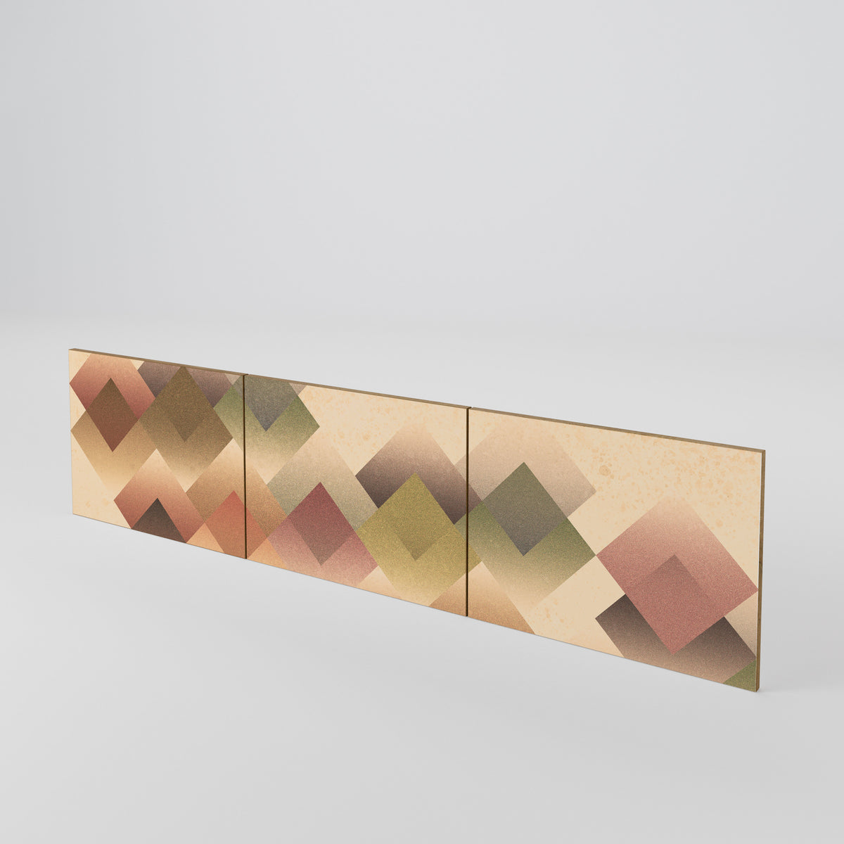 GEOMETRIC FUSION 3-Piece TV Cabinet Door Set