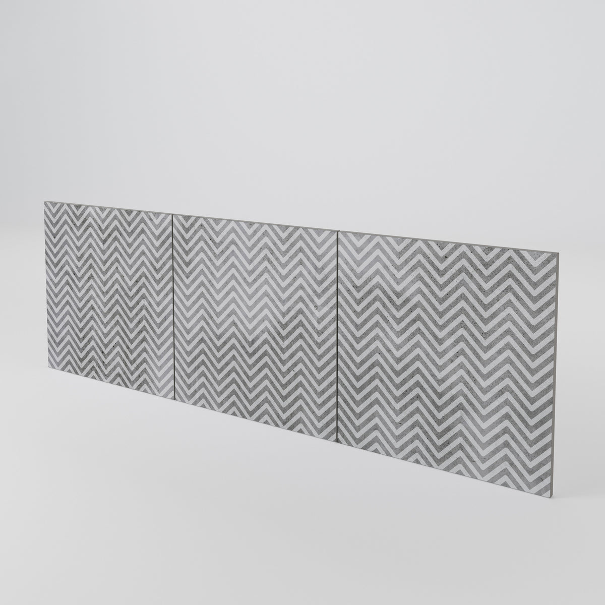 CONCRETE ZIG ZAG 3-Piece Sideboard Door Set