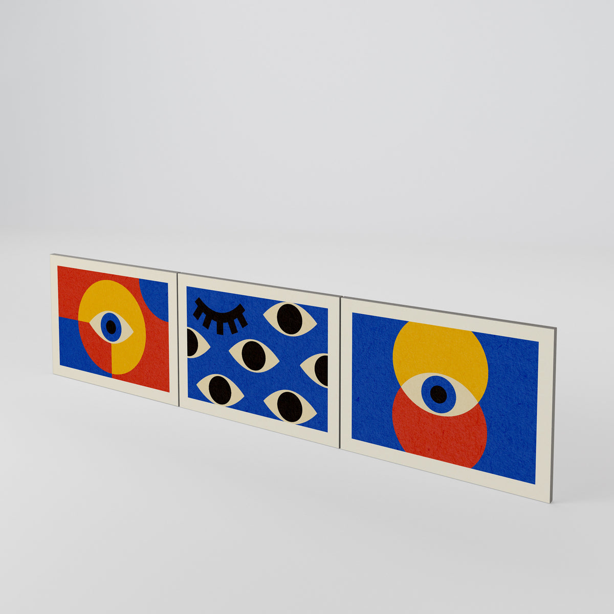 GEOMETRIC EYES 3-teiliges TV-Lowboard Tür-Set