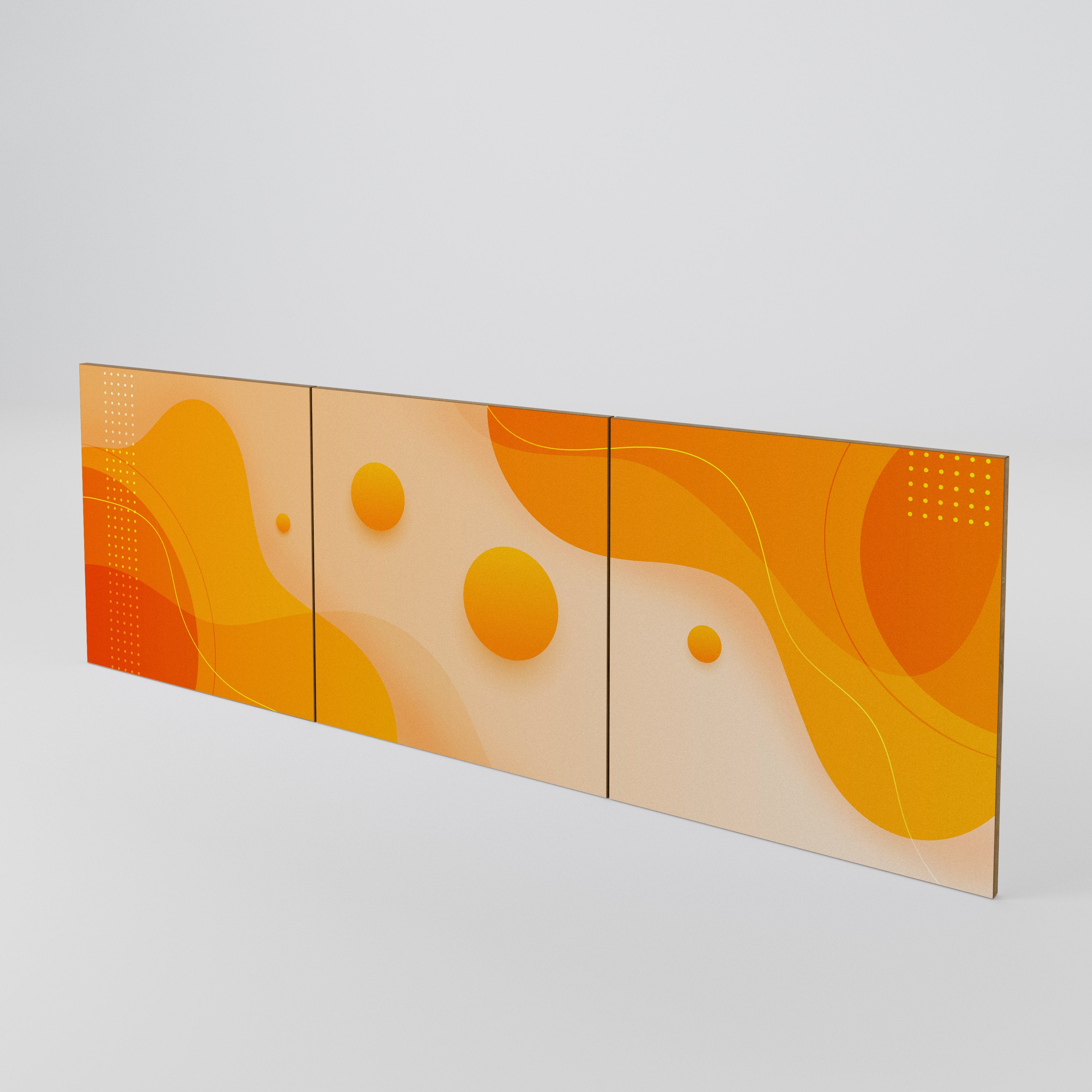 ORANGE ARRANGEMENT 3-Piece Sideboard Door Set