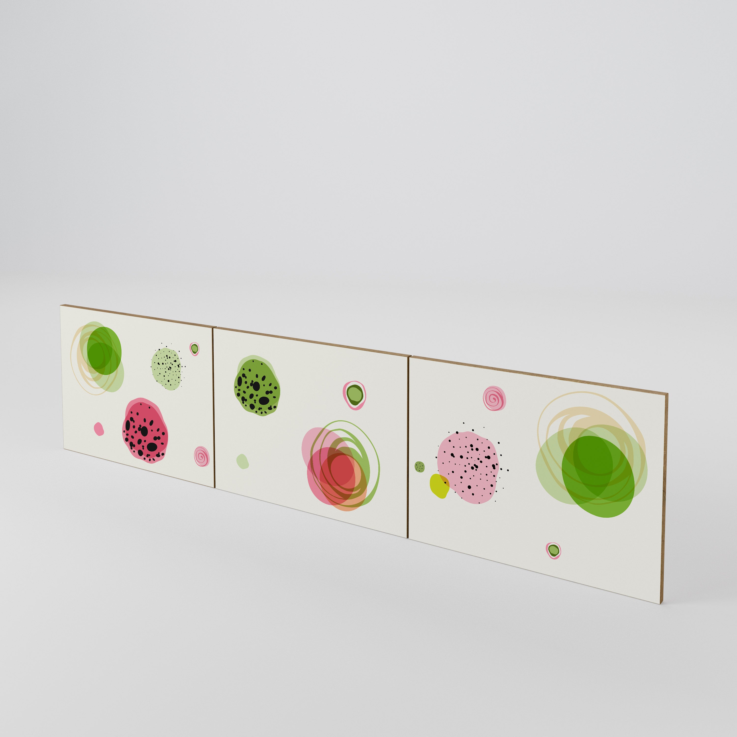 COLORFUL COSMOS 3-Piece TV Cabinet Door Set