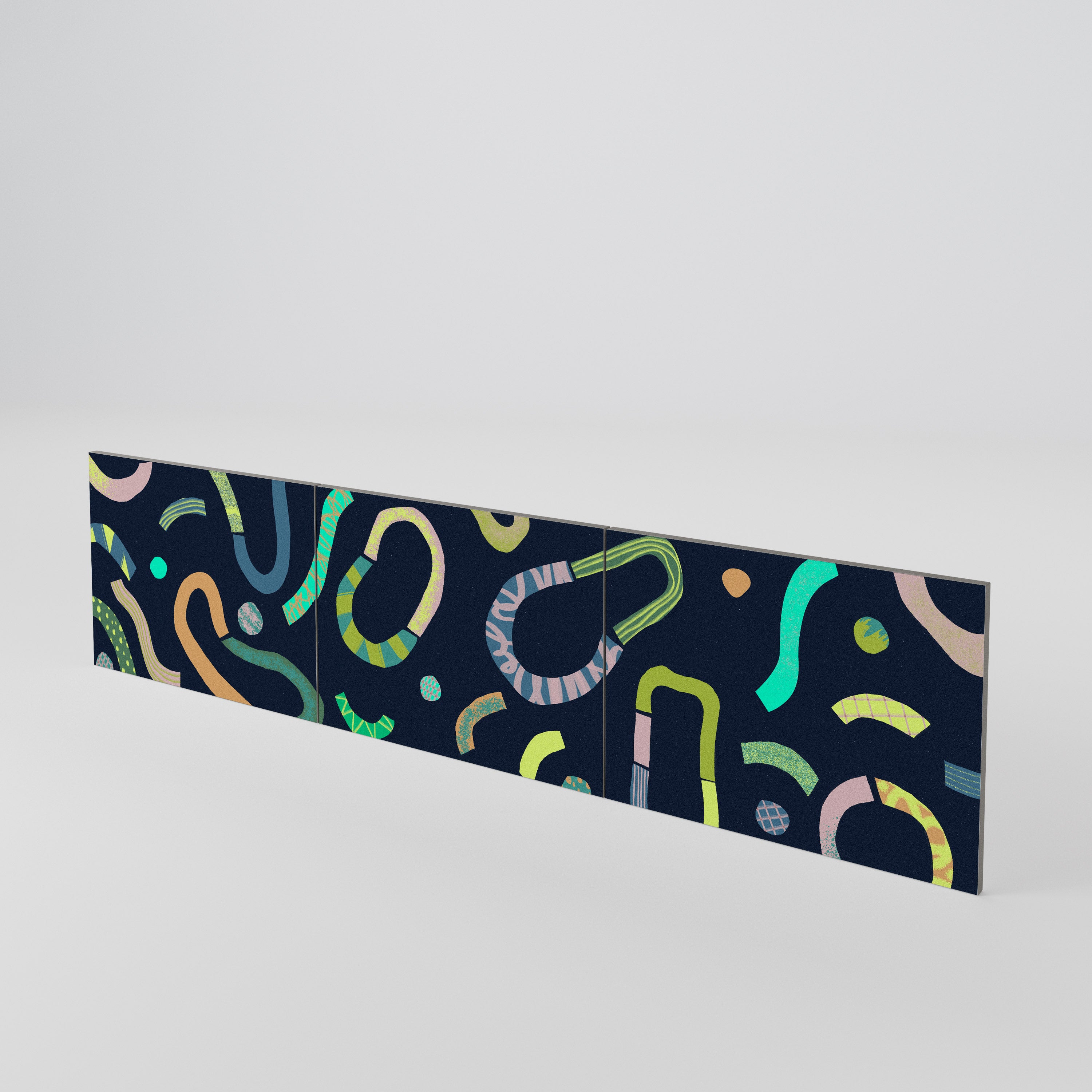 CONTRAST DANCE 3-Piece TV Cabinet Door Set