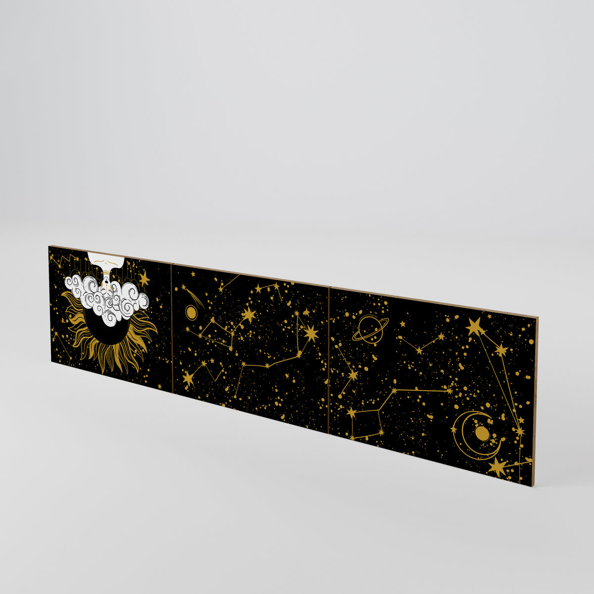 STELLAR CONSTELLATIONS 3-teiliges TV-Lowboard Tür-Set