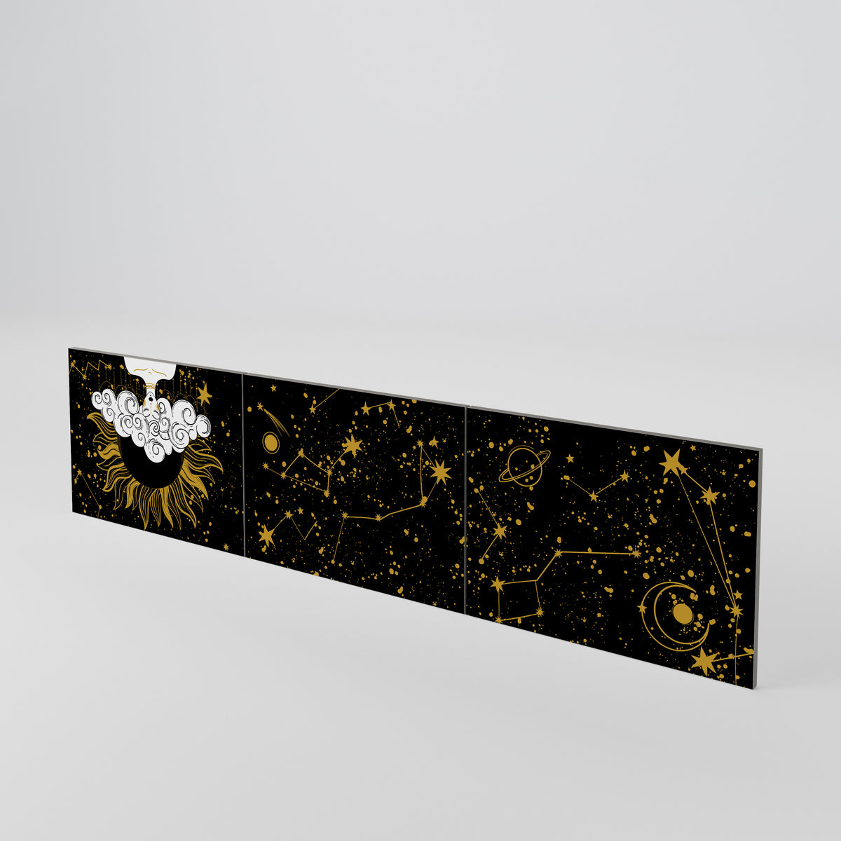 STELLAR CONSTELLATIONS 3-teiliges TV-Lowboard Tür-Set