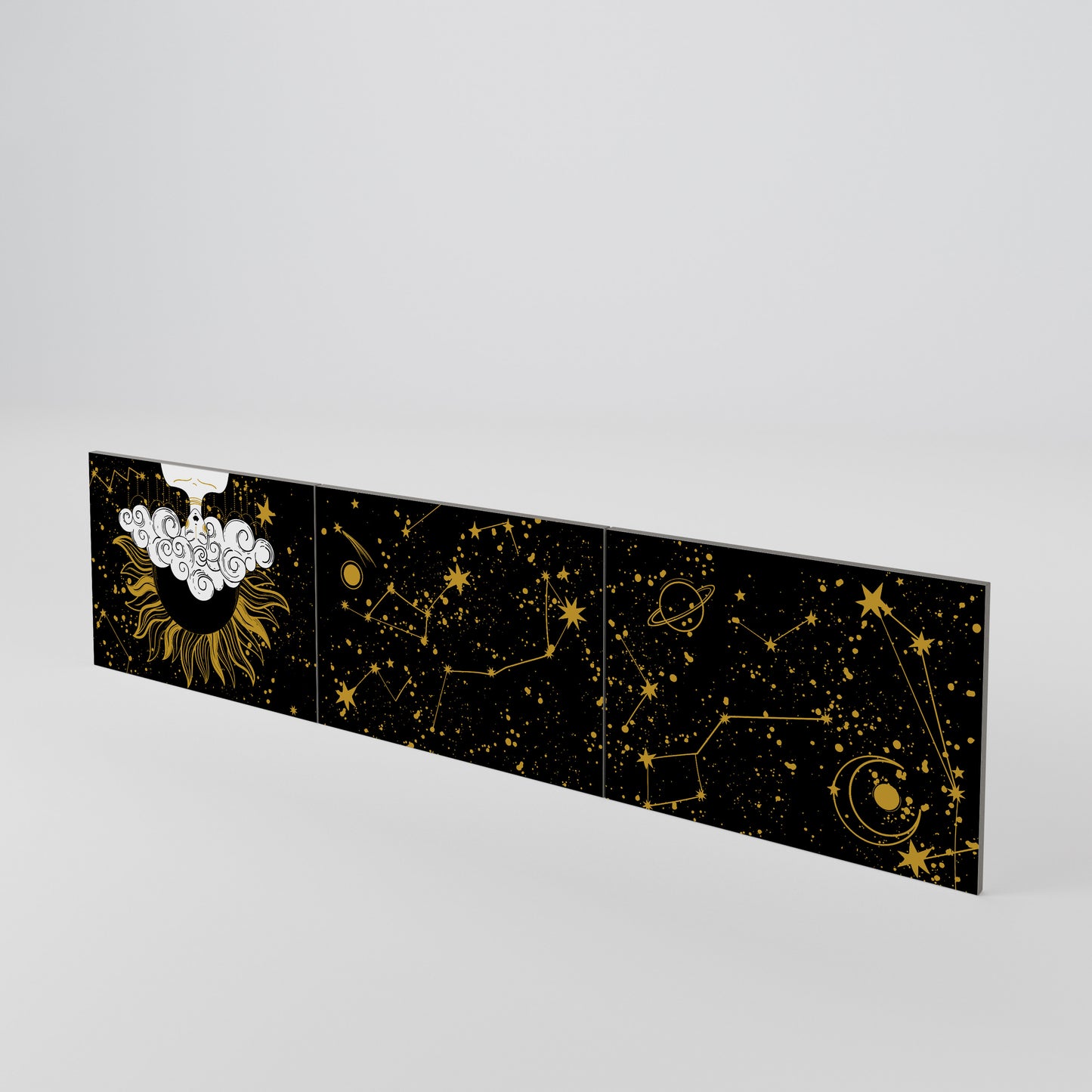 STELLAR CONSTELLATIONS 3-teiliges TV-Lowboard Tür-Set