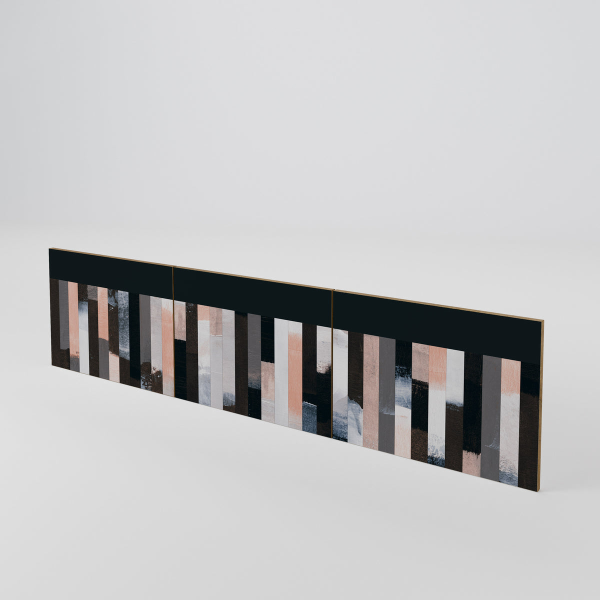 COLLAGE OF RECTANGLES 3-Piece TV Cabinet Door Set