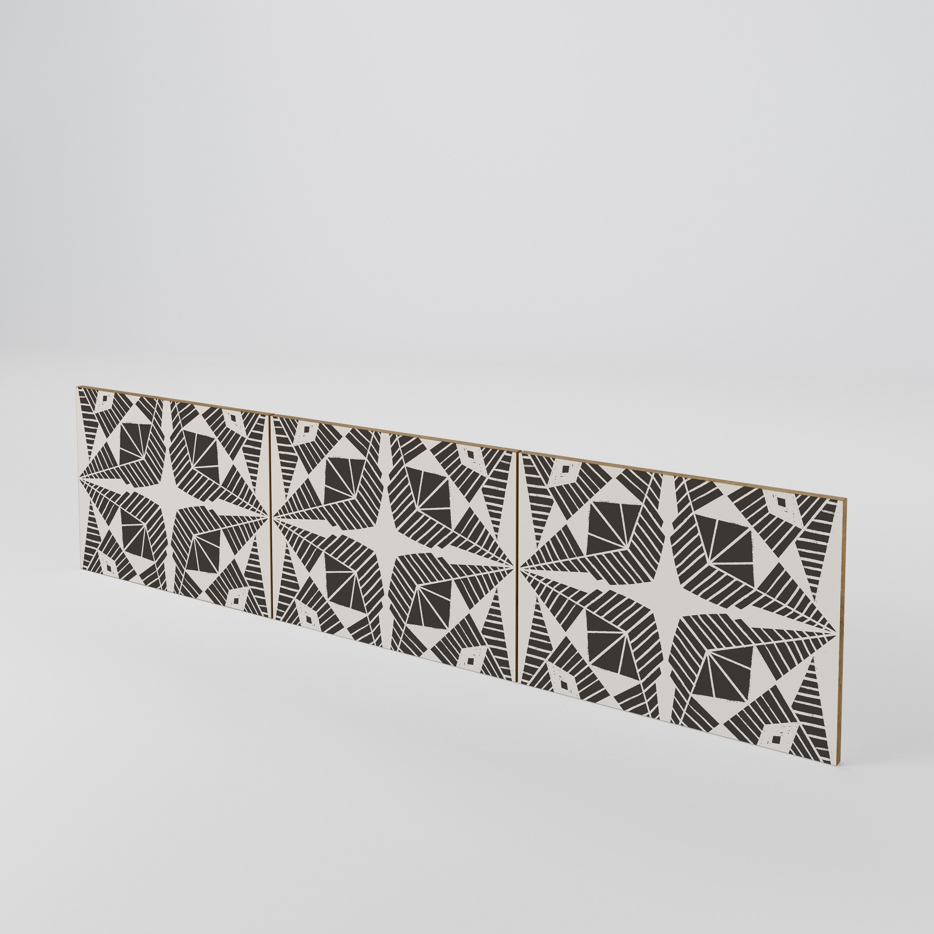 MONOCHROME NEXUS 3-Piece TV Cabinet Door Set