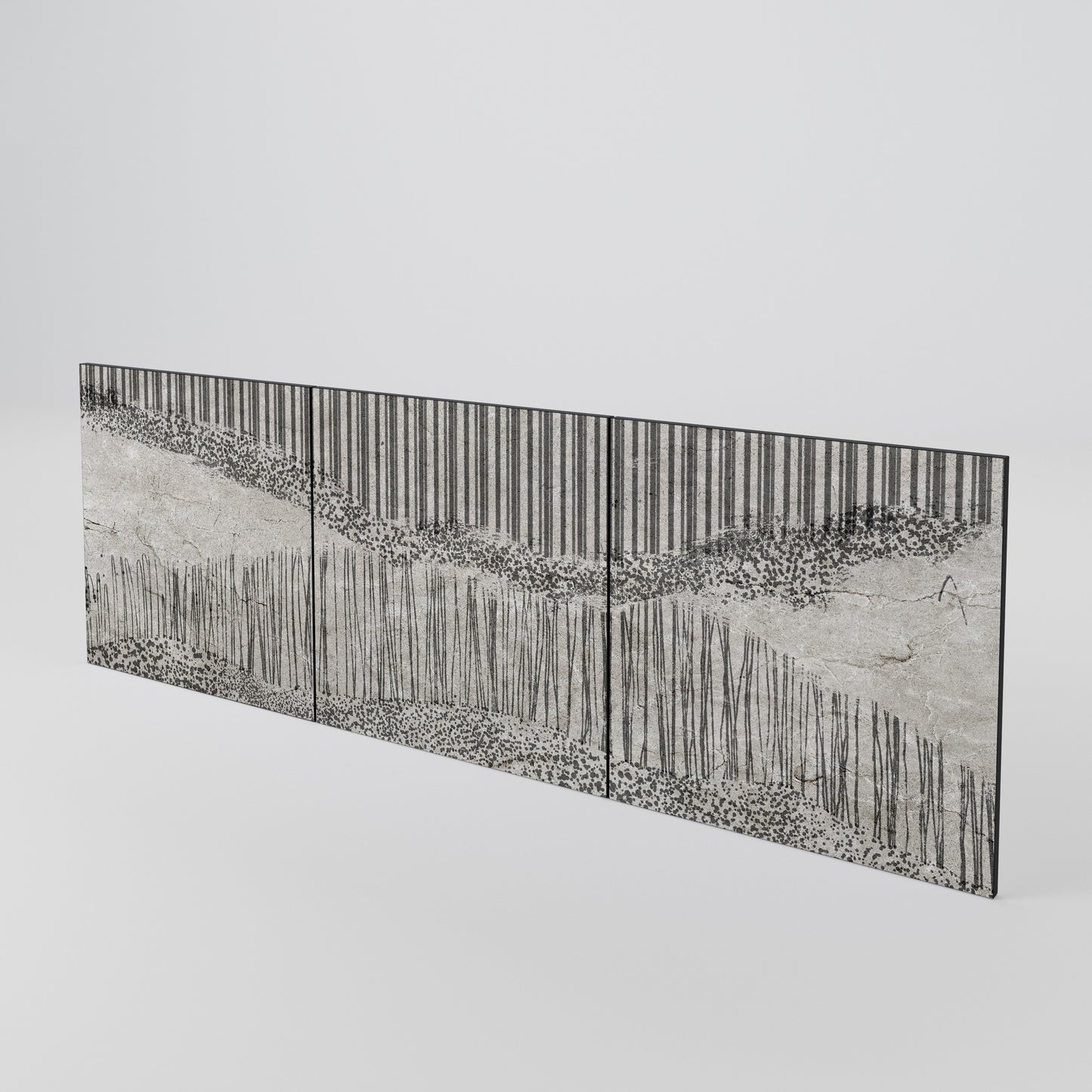 GRAIN LINES 3-Piece Sideboard Door Set