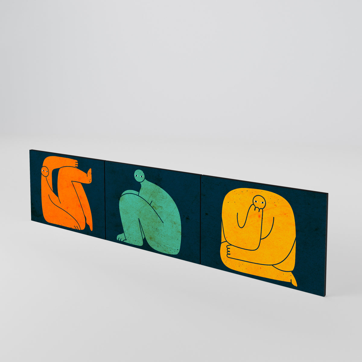 TOGETHER BUT SEPARATELY 3-teiliges TV-Lowboard Tür-Set