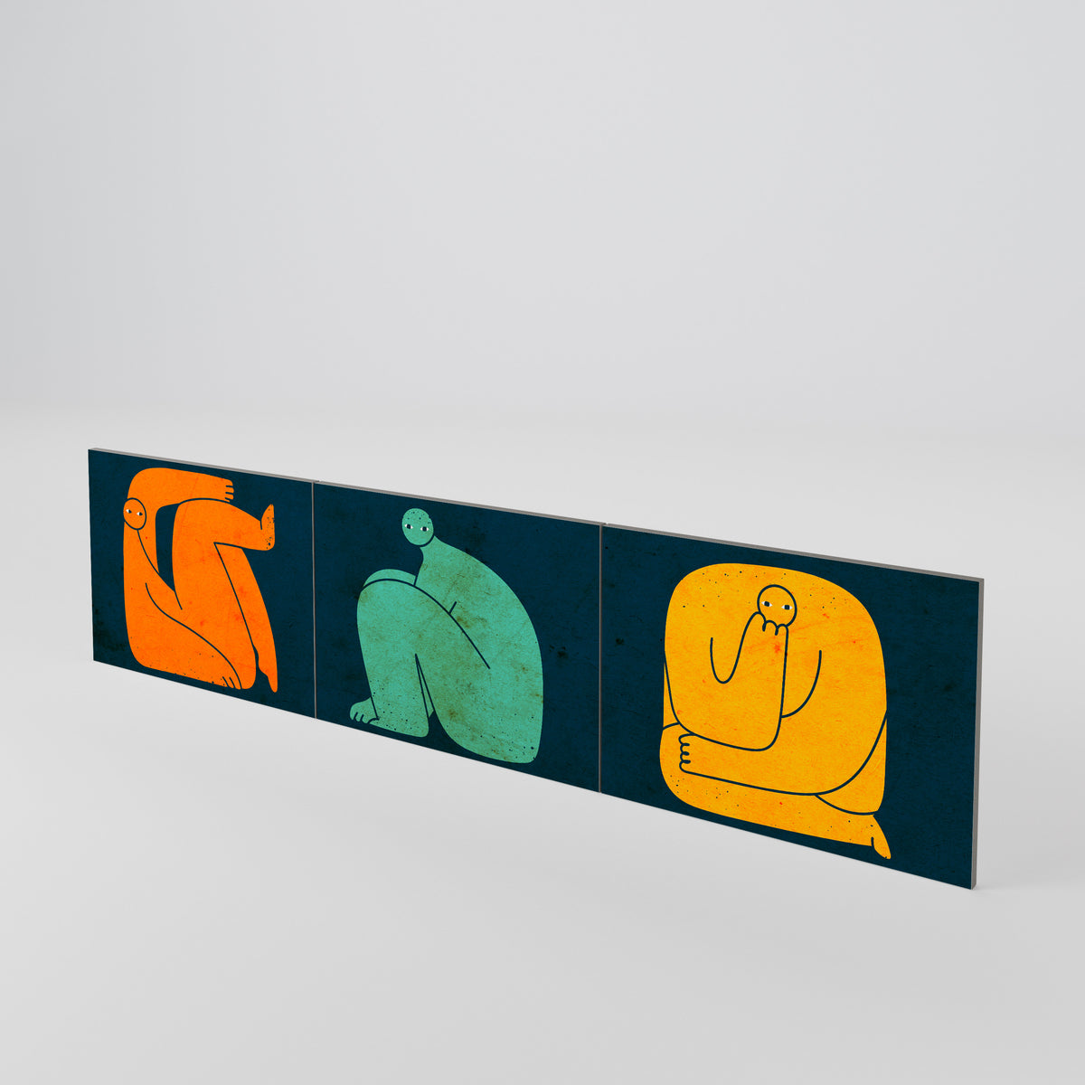 TOGETHER BUT SEPARATELY 3-teiliges TV-Lowboard Tür-Set